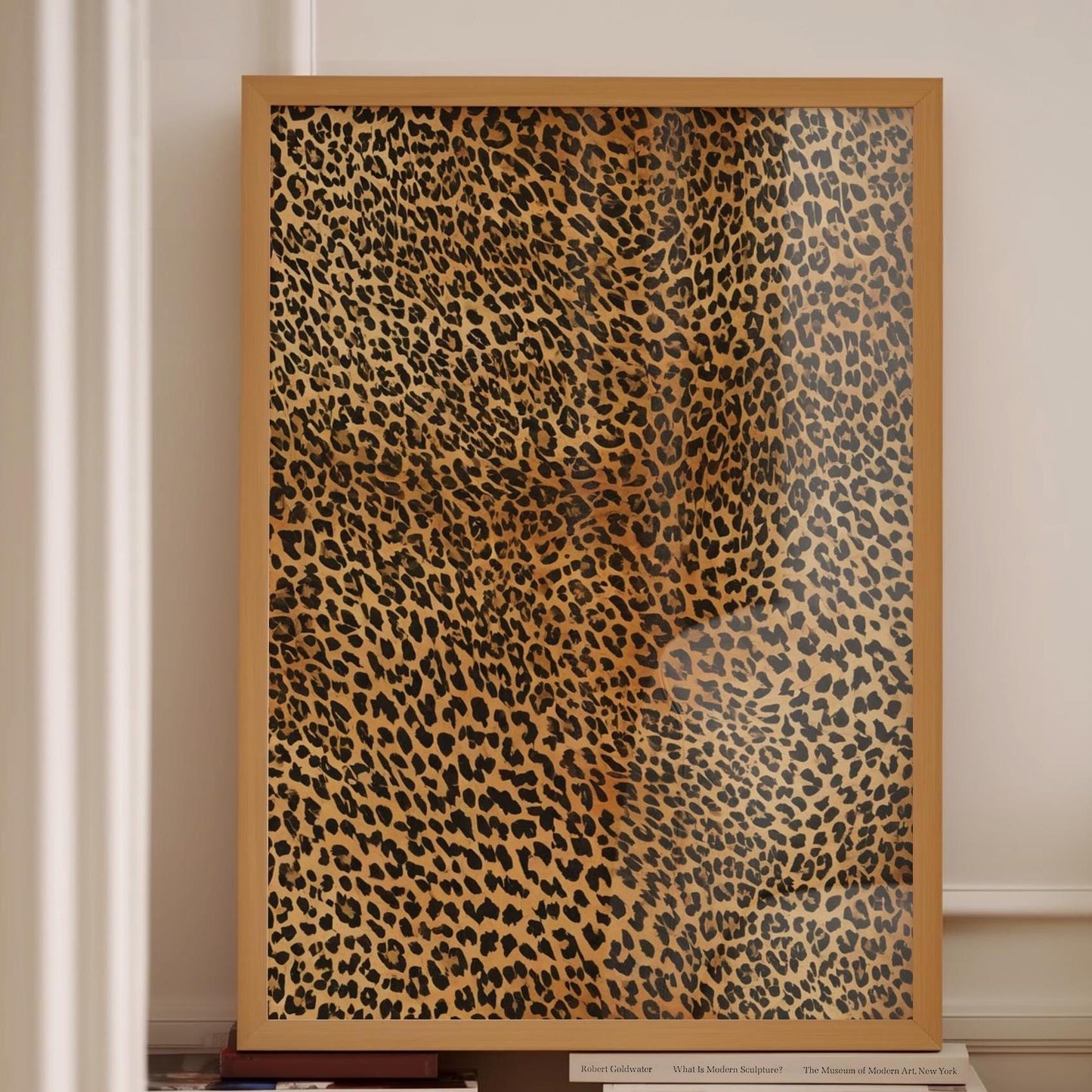 leopard print pattern wall art