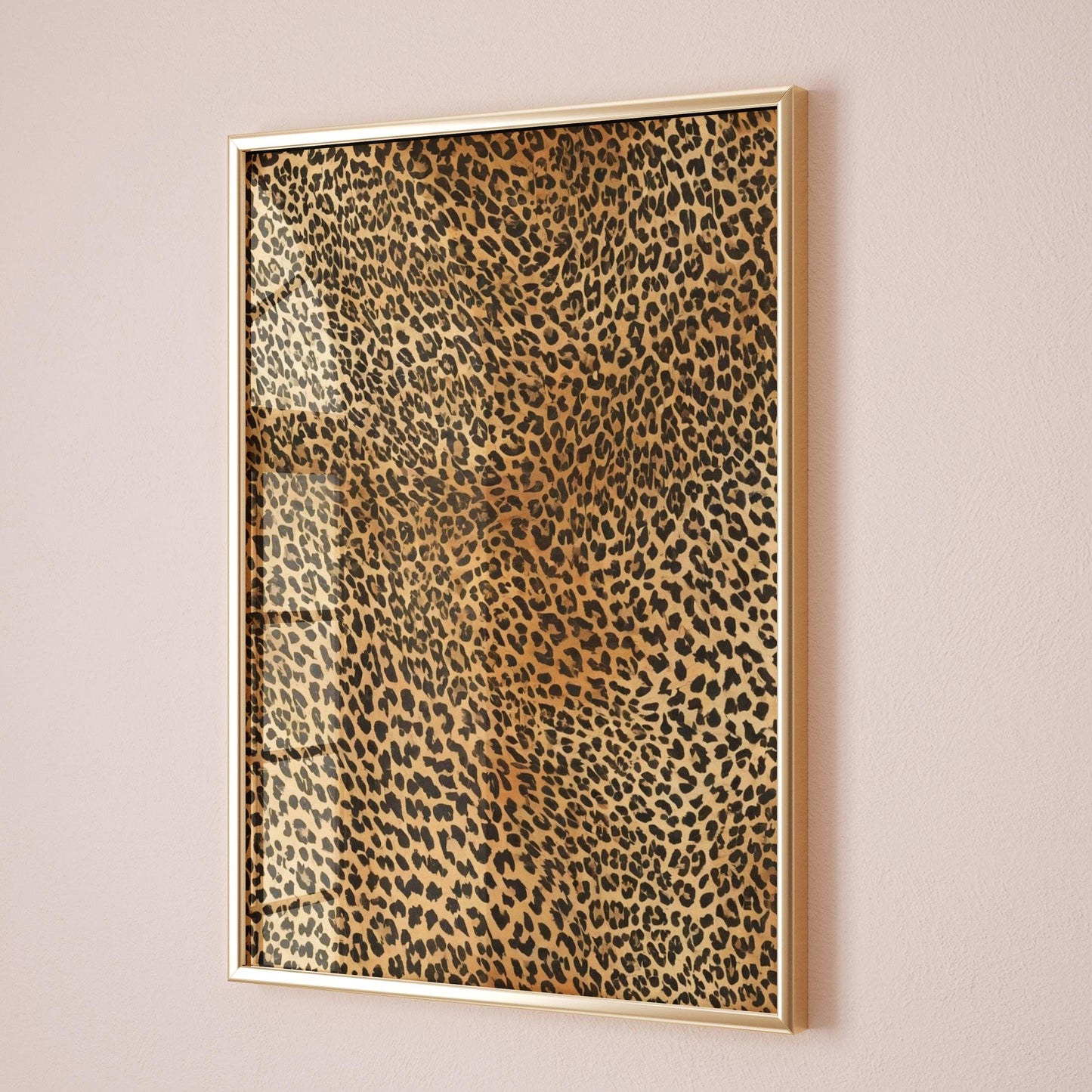 leopard print pattern wall art