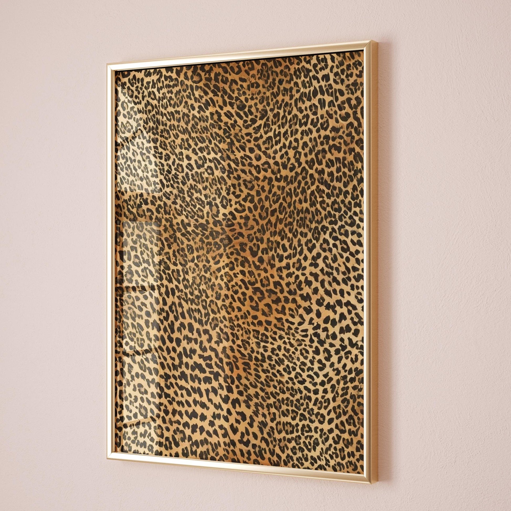 leopard print pattern wall art