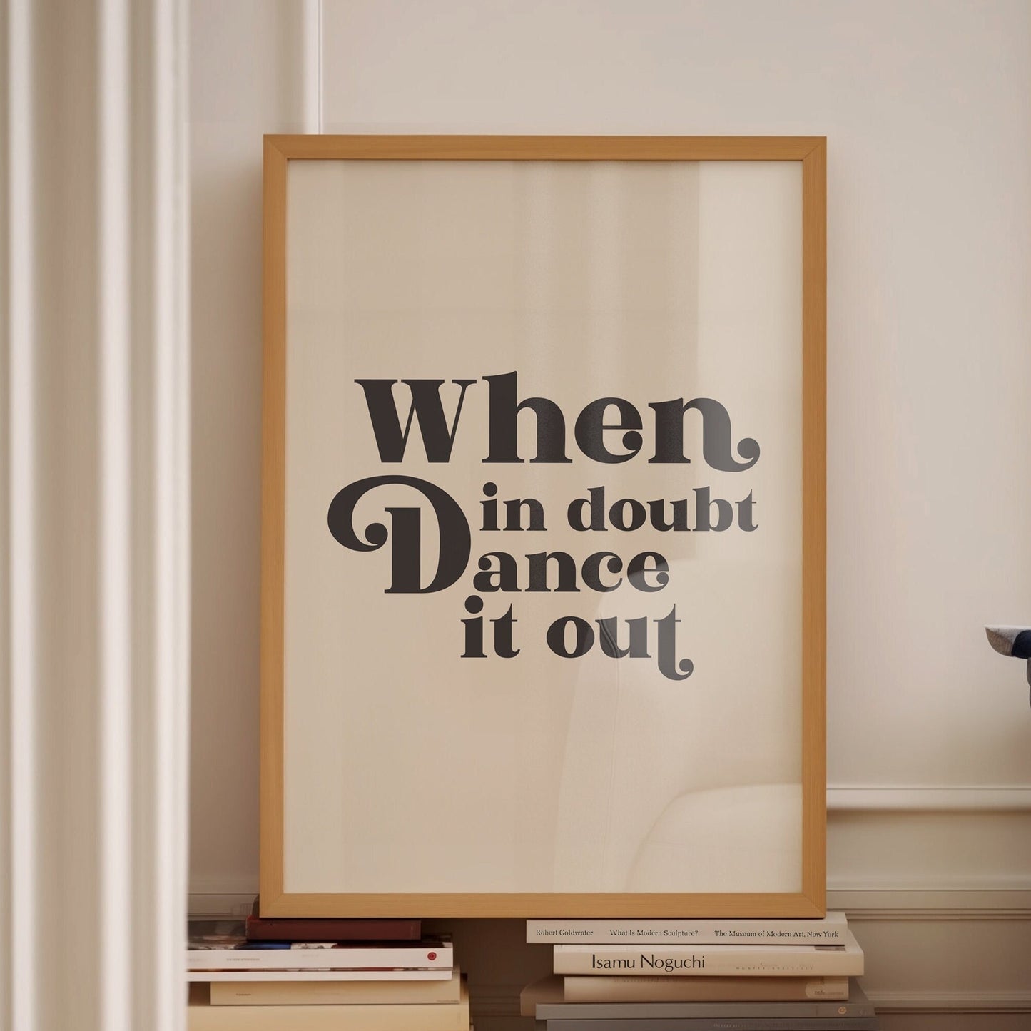 when in doubt dance it out wall print