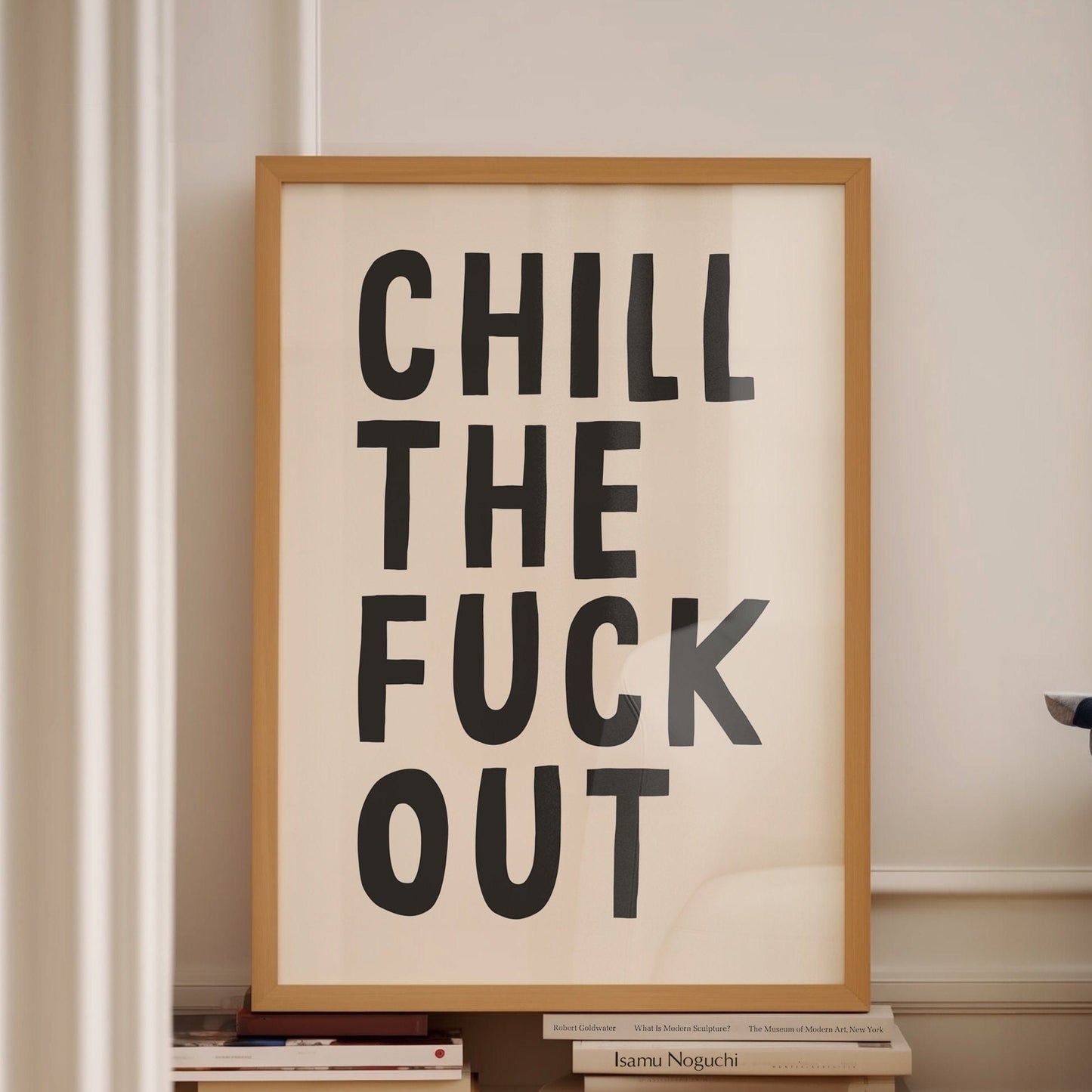 chill the fuck out wall print