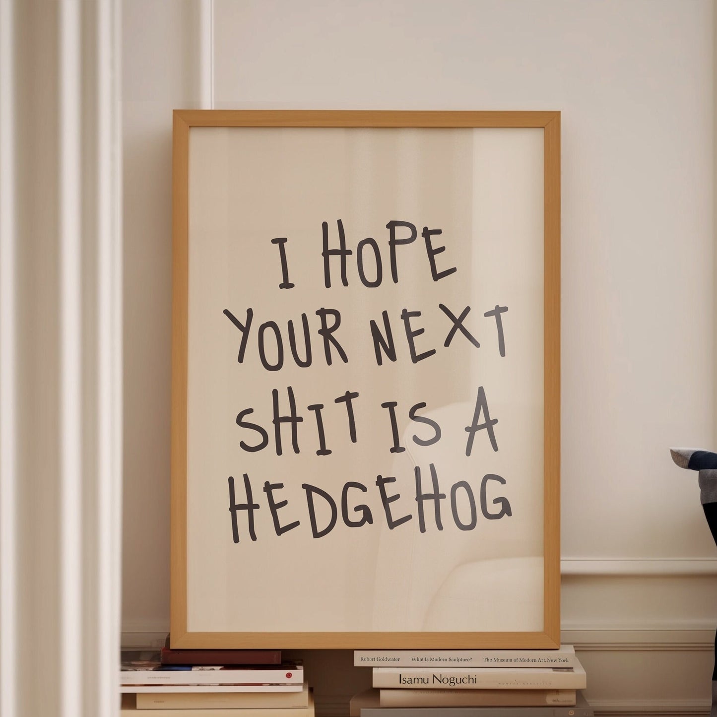i hope your next shit is a hedgehog wall print