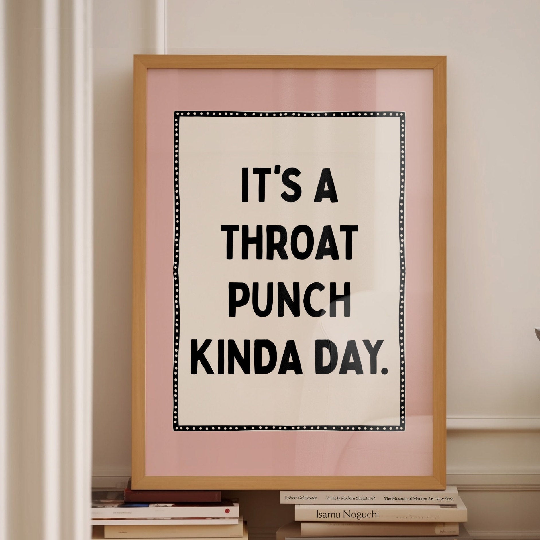 its a throat punch kinda day print