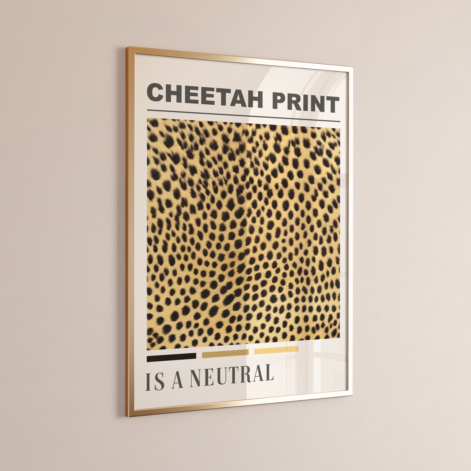 cheetah print is a neutral wall print