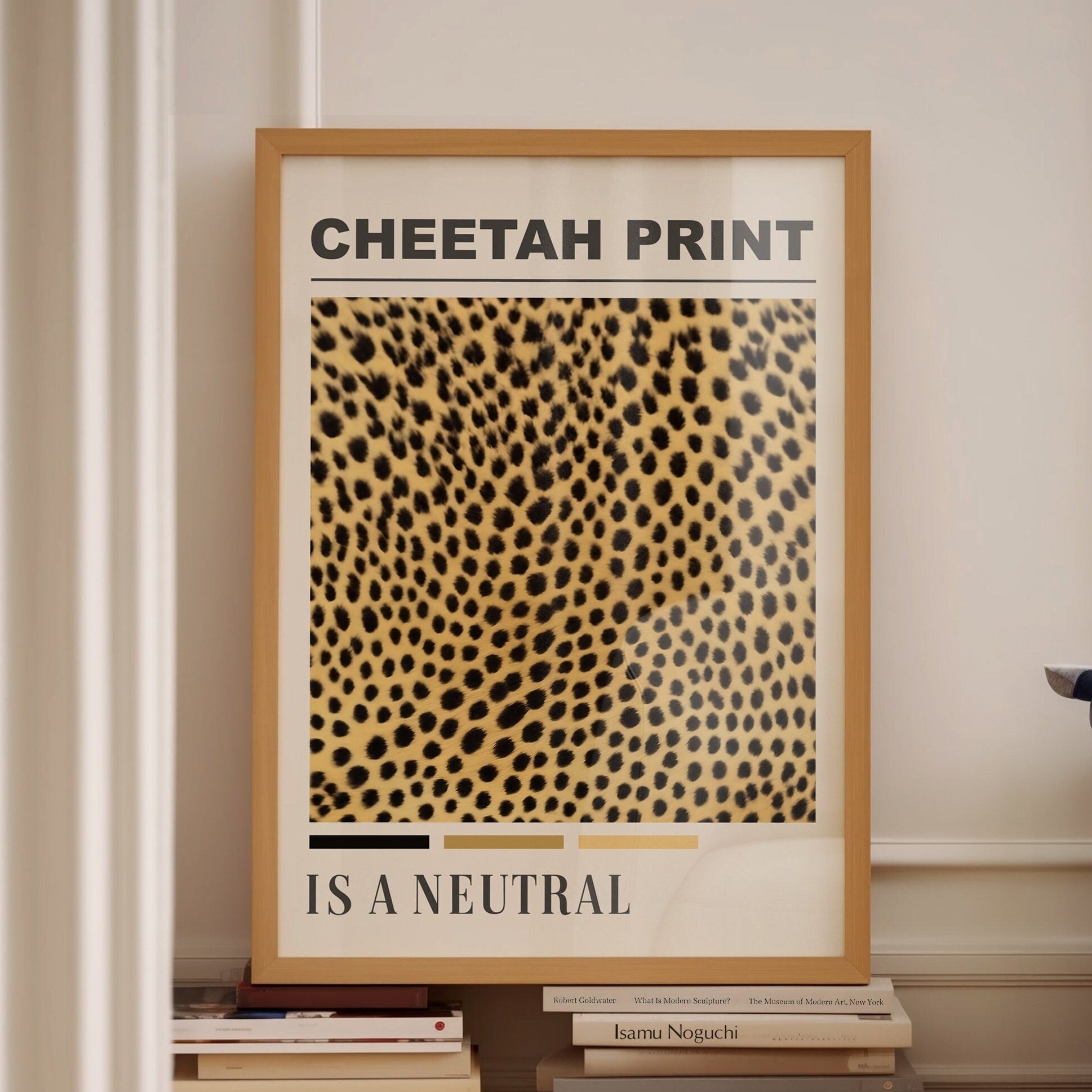 cheetah print is a neutral wall print