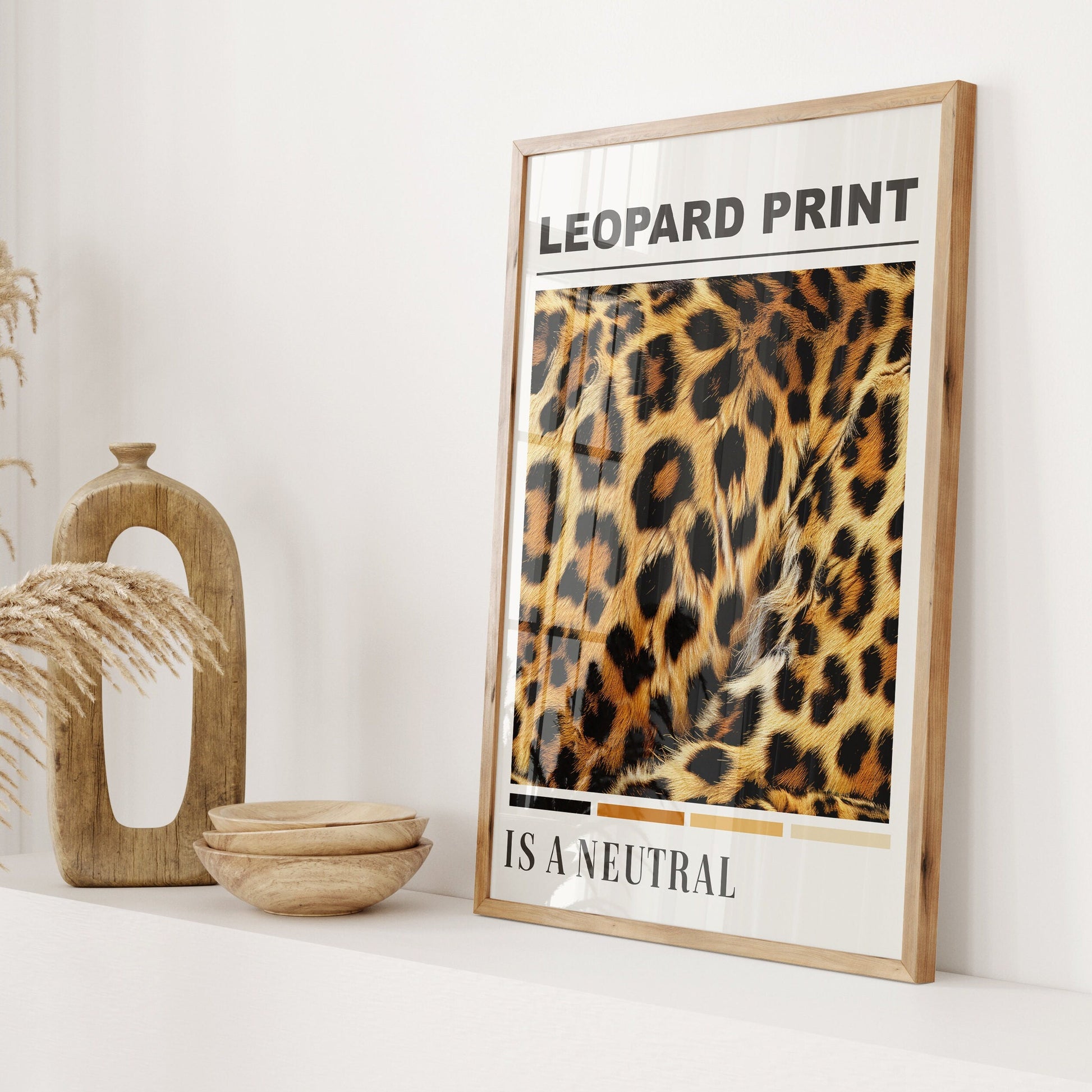 leopard print is a neutral wall print