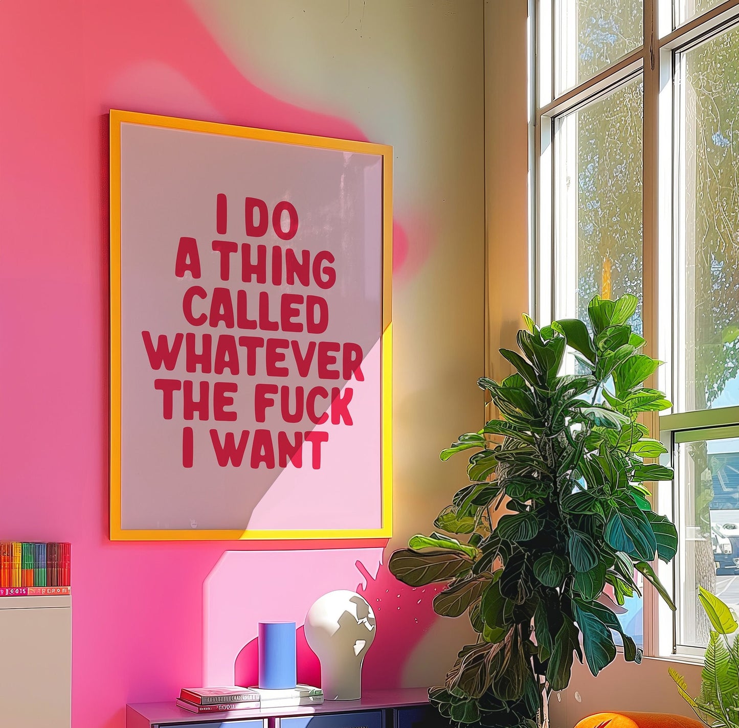 i do a thing called whatever the fuck i want wall print