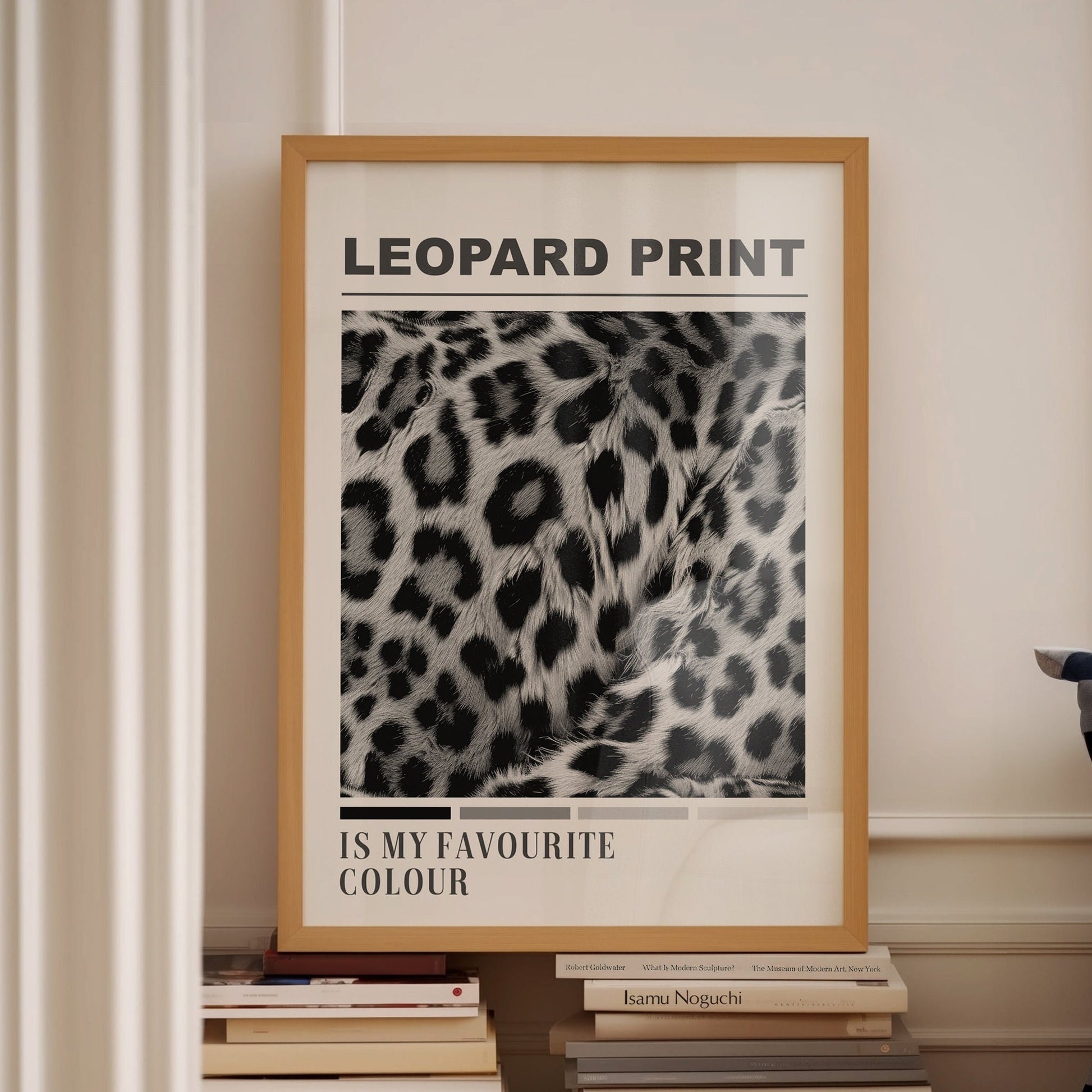 leopard print is my favourite colour wall print
