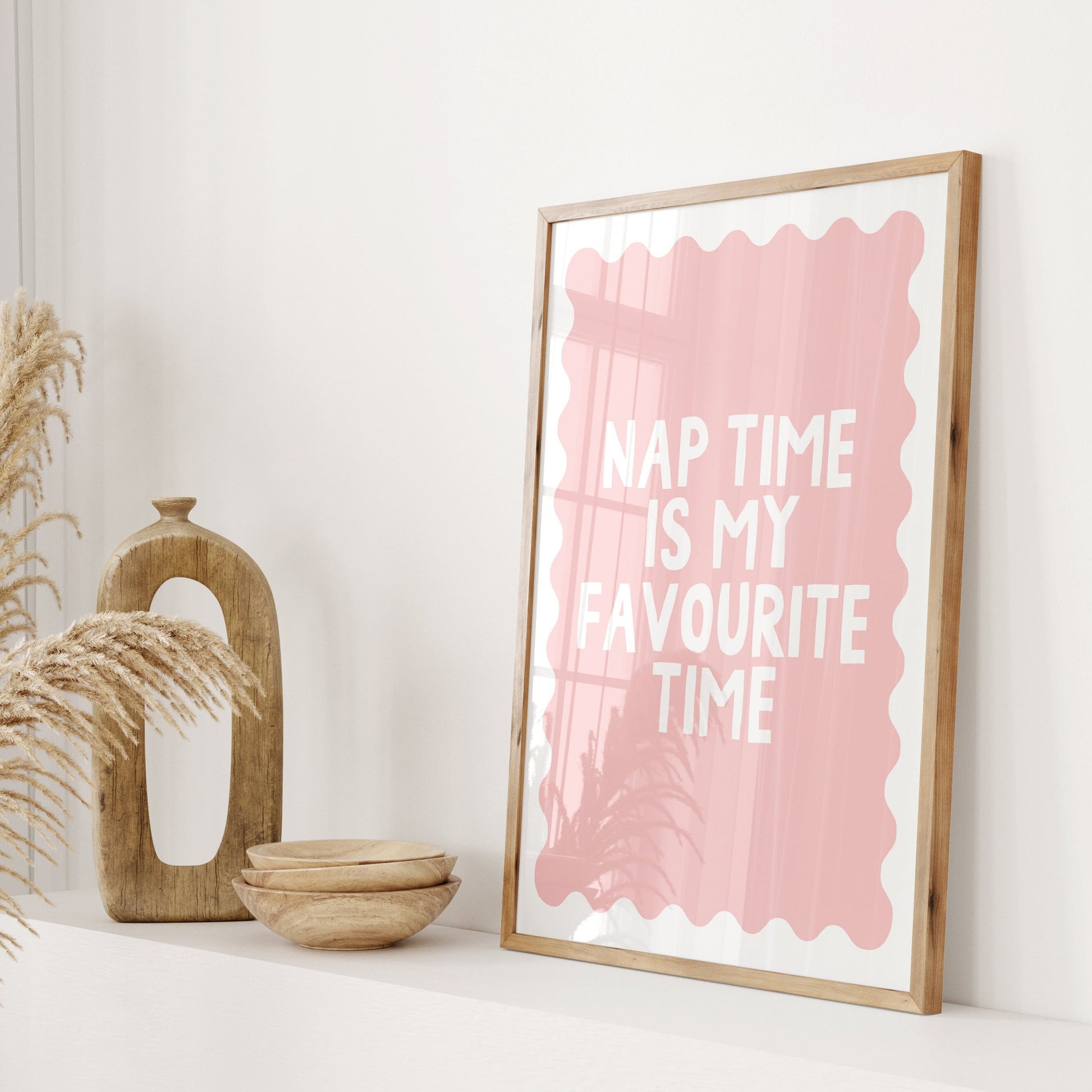 nap time is my favourite time wall print