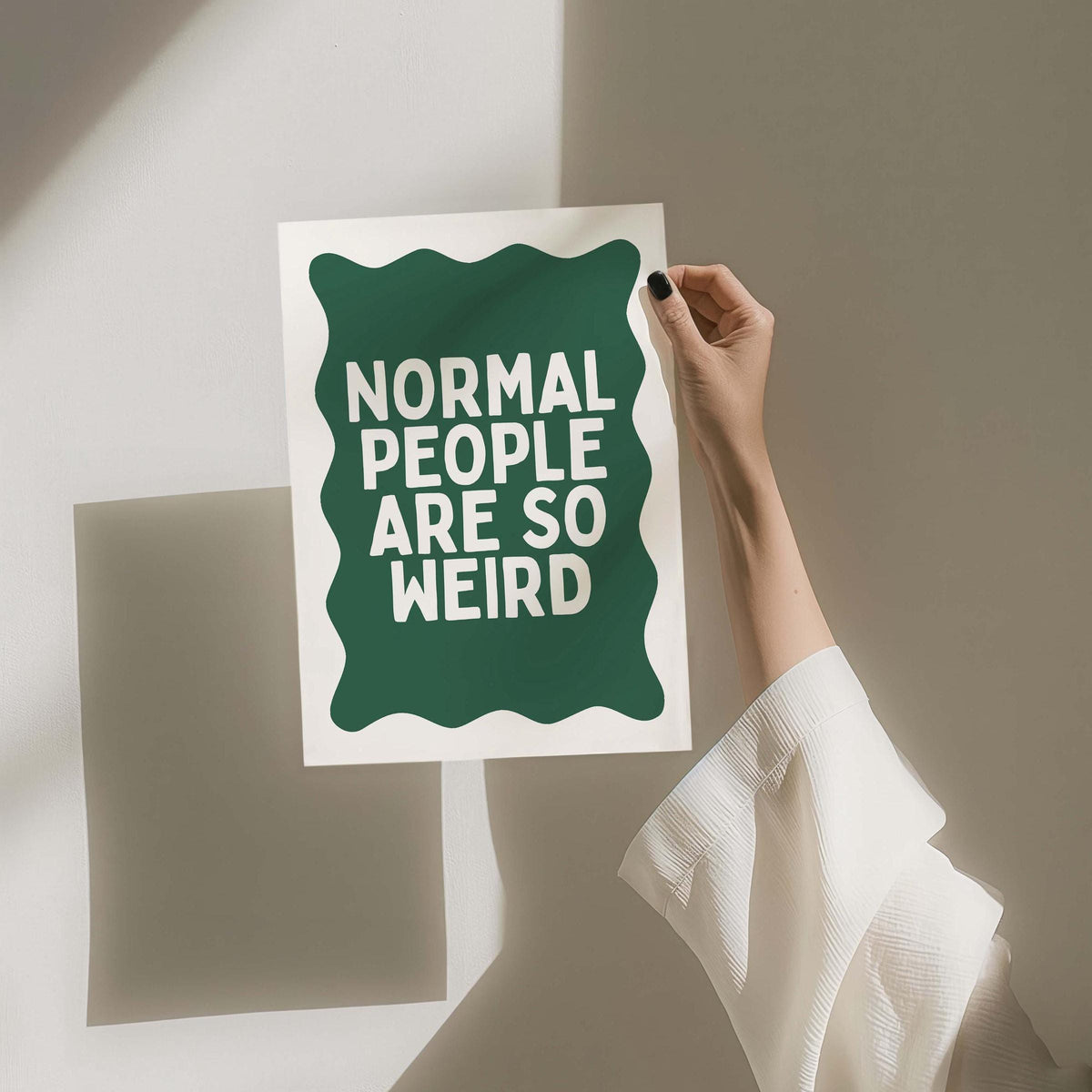 Normal People Are So Weird Art Print
