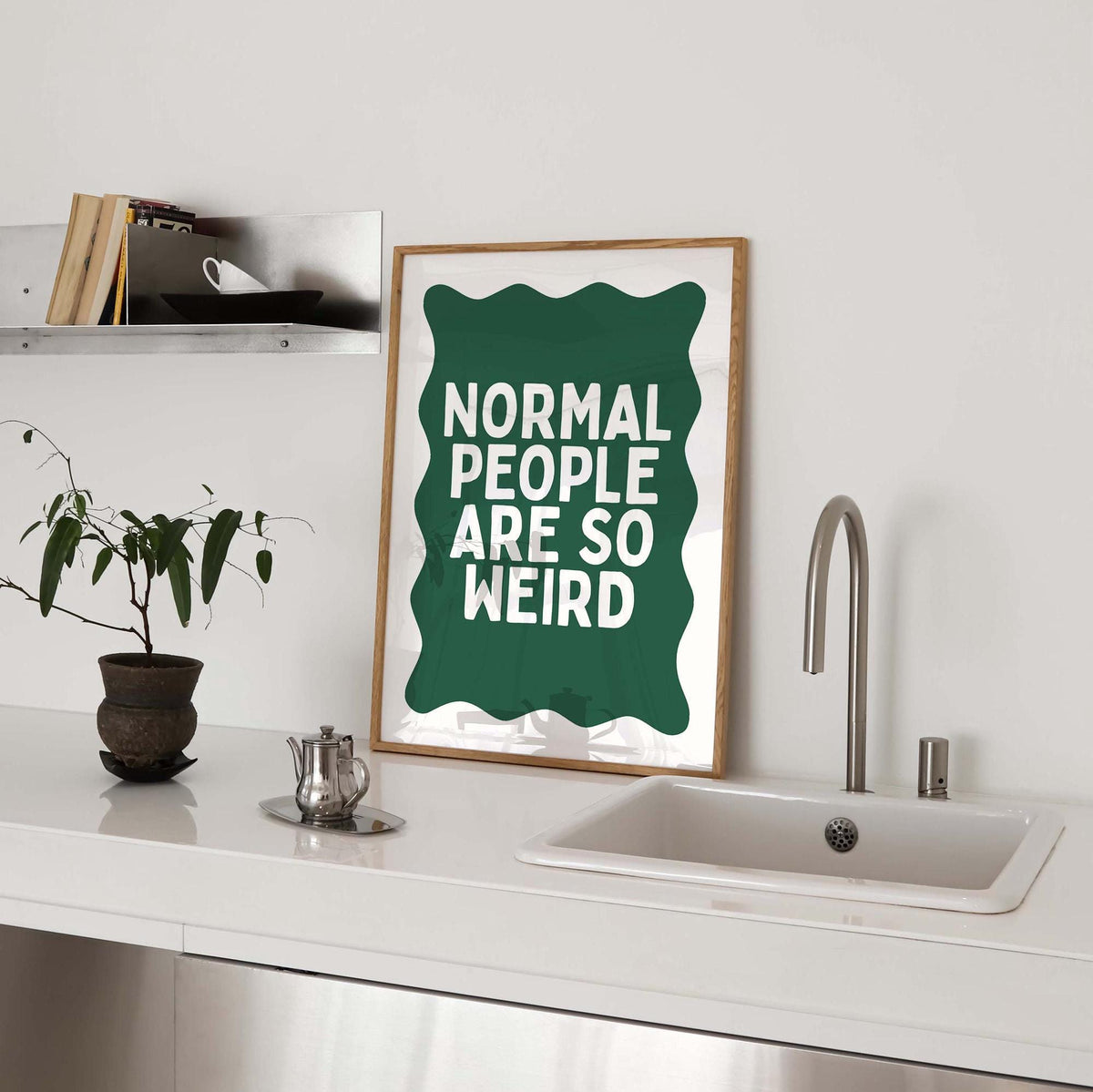Normal People Are So Weird Wall Print