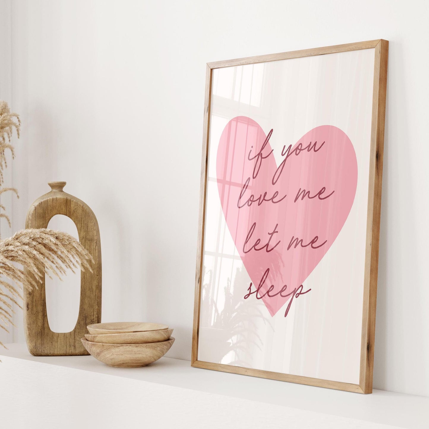 If You Love Me wall print