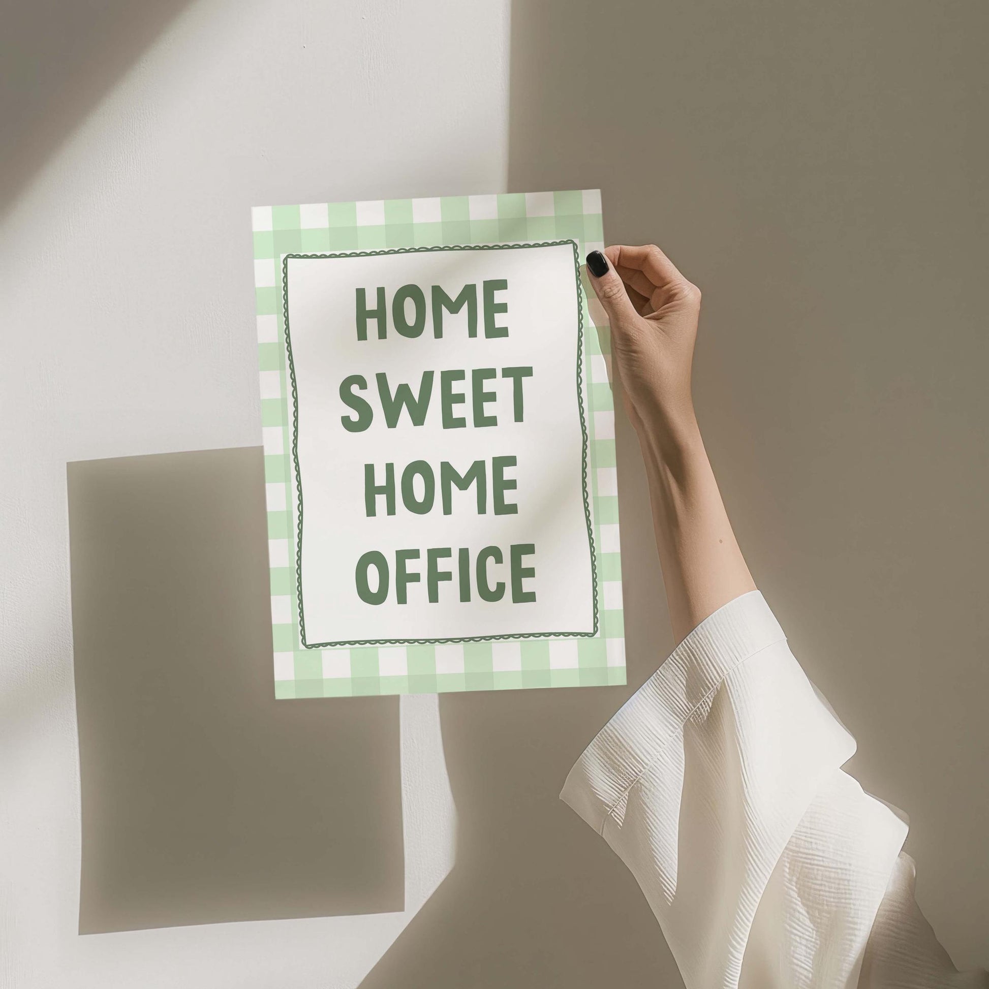 home sweet home office wall print