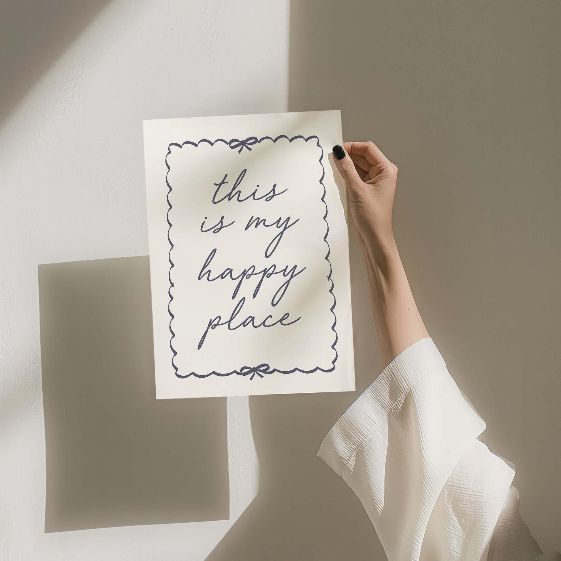 this is my happy place wall print