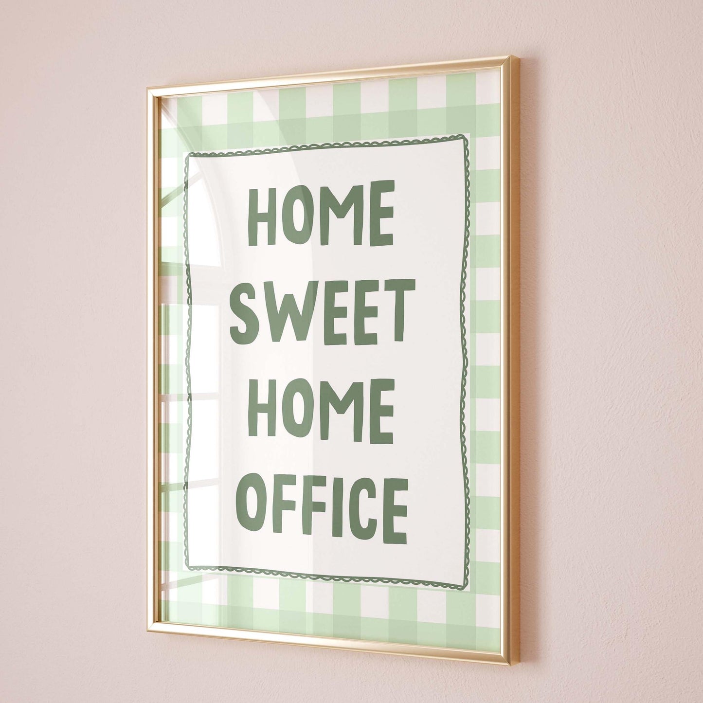home sweet home office wall print