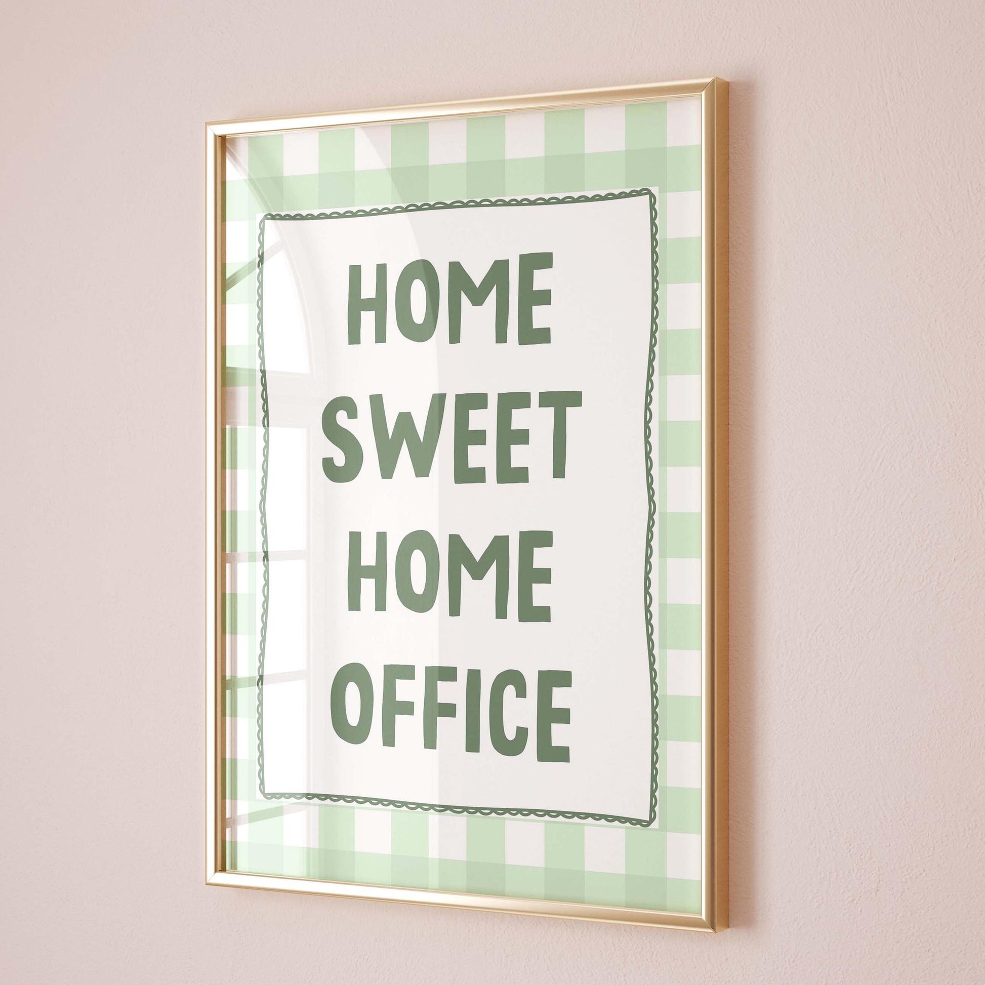 home sweet home office wall print