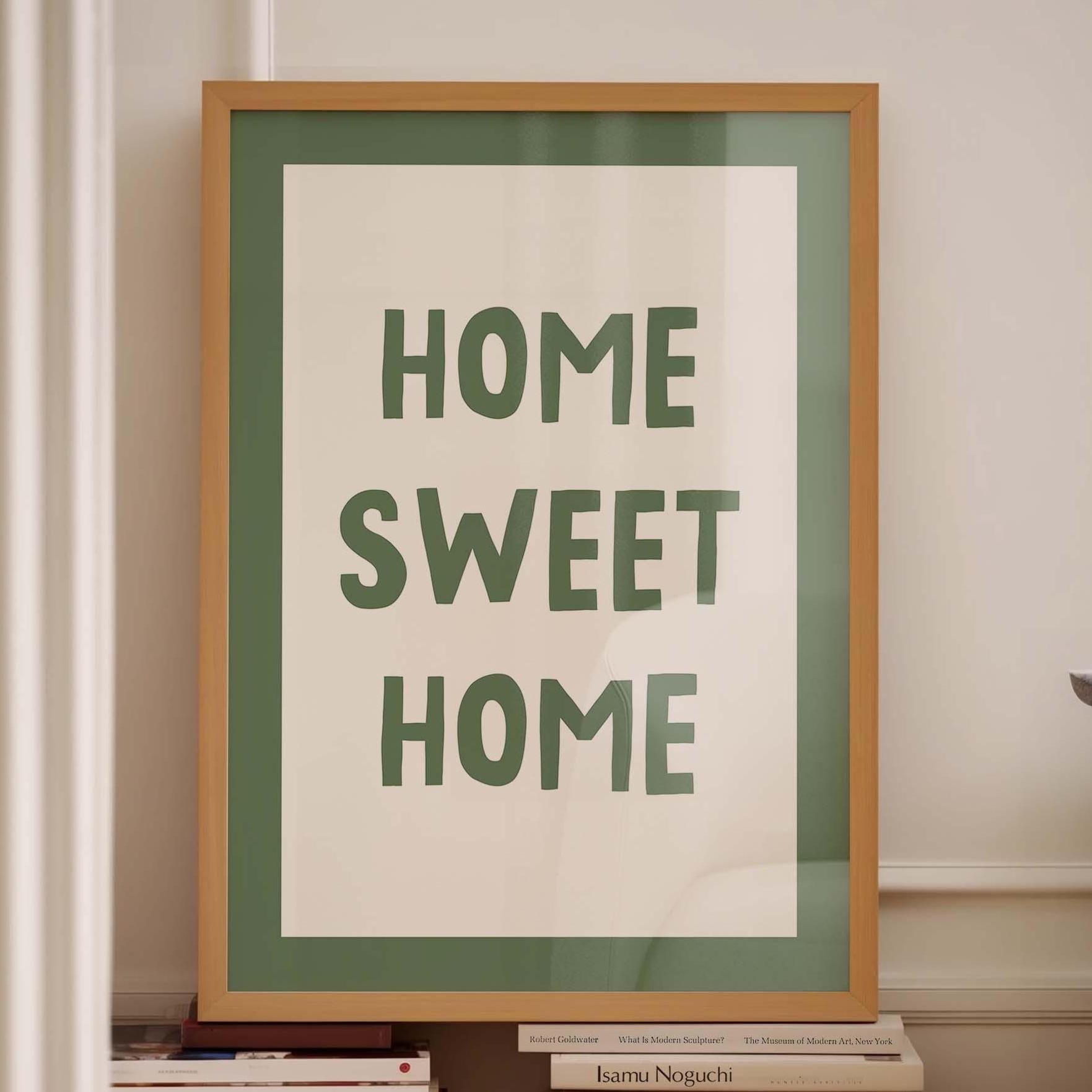 home sweet home wall print
