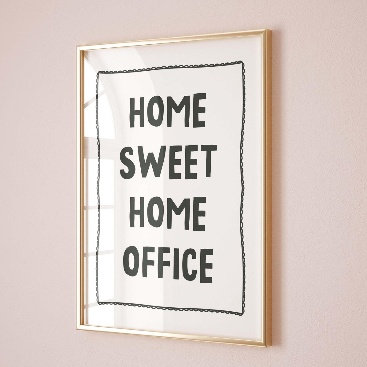 home sweet home office wall print