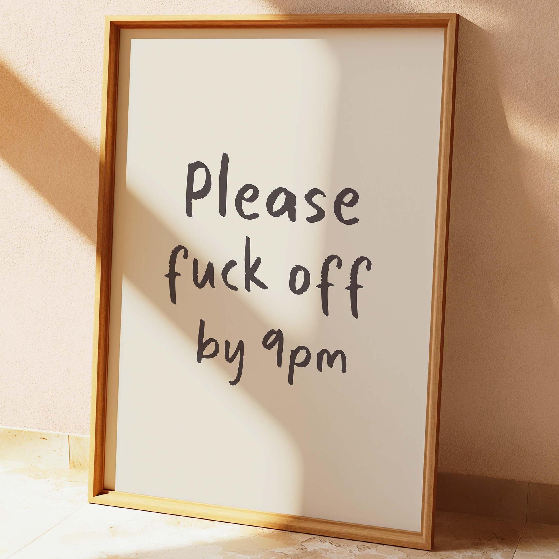 Home Sweet Fucking Home Wall Print