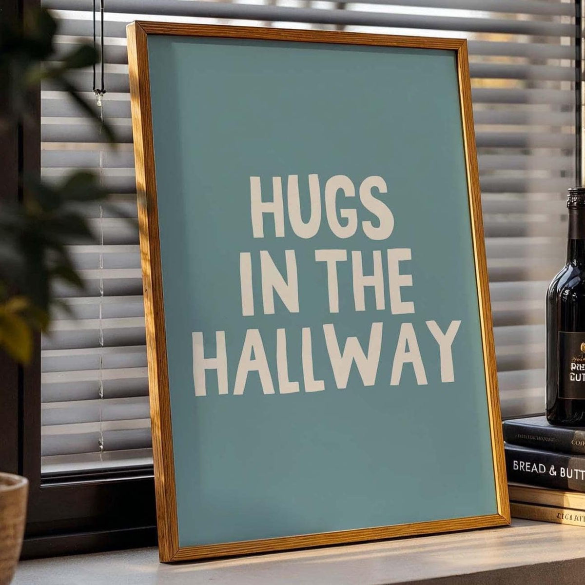 Hugs In The Hallway Wall Art Print