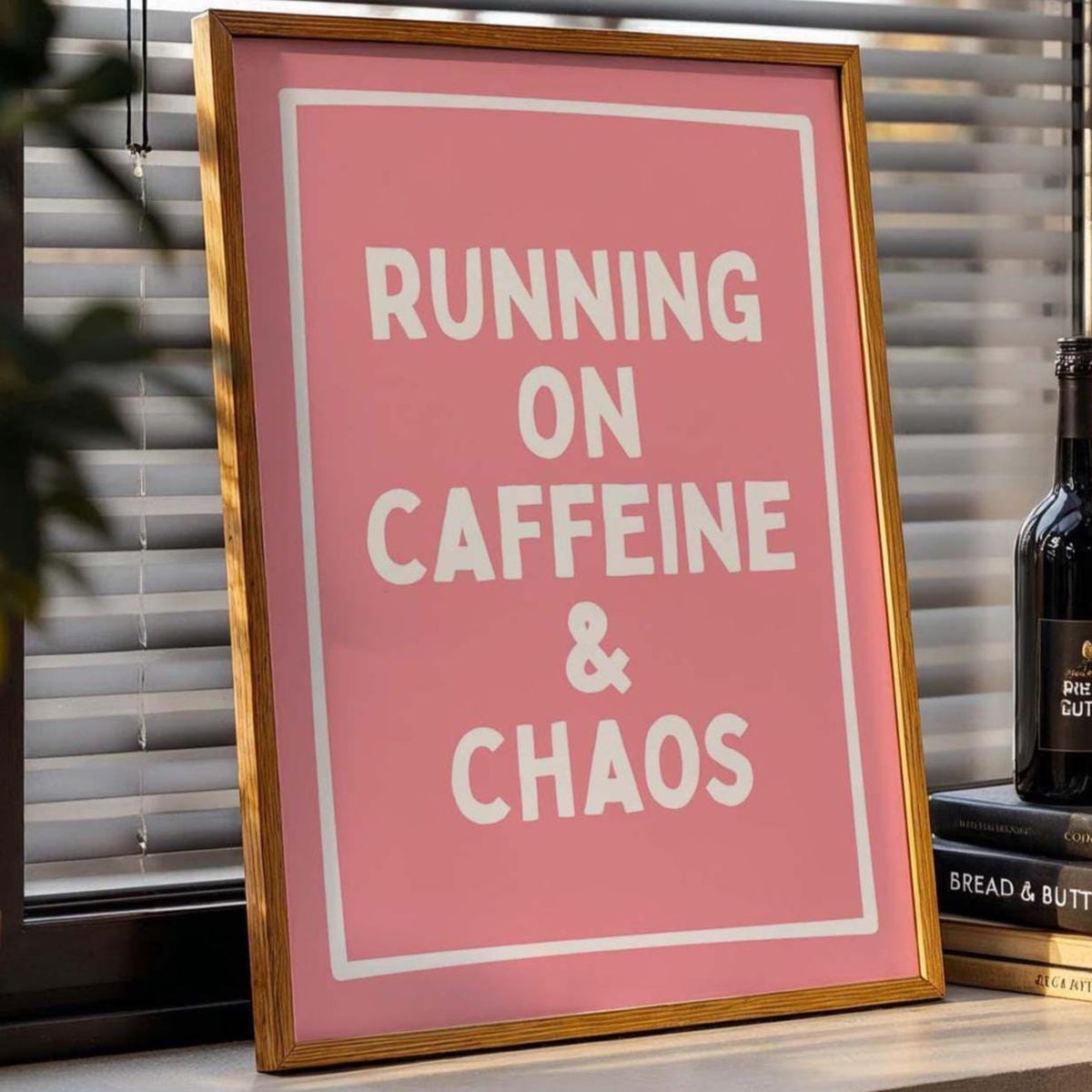 Running on Caffeine & Chaos Art Print