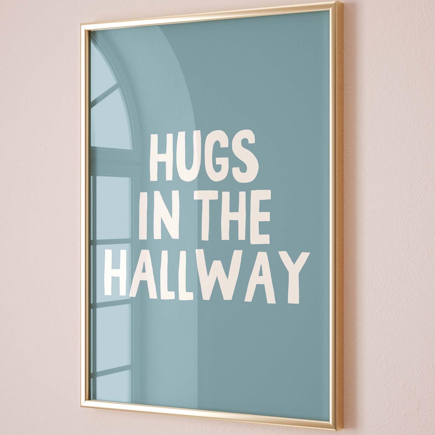 Hugs In The Hallway Wall Art Print