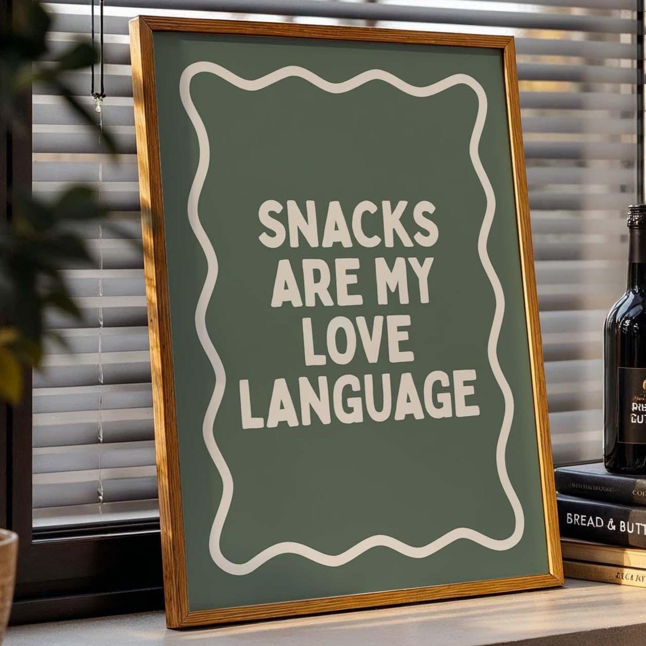 Snacks Are My Love Language Art Print
