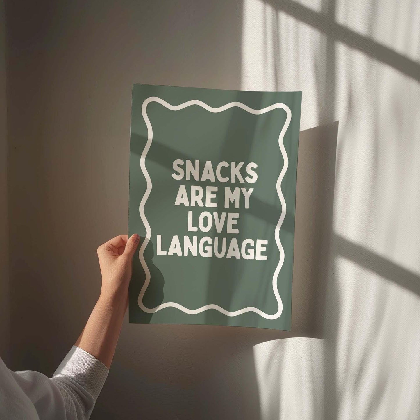 Snacks Are My Love Language Art Print