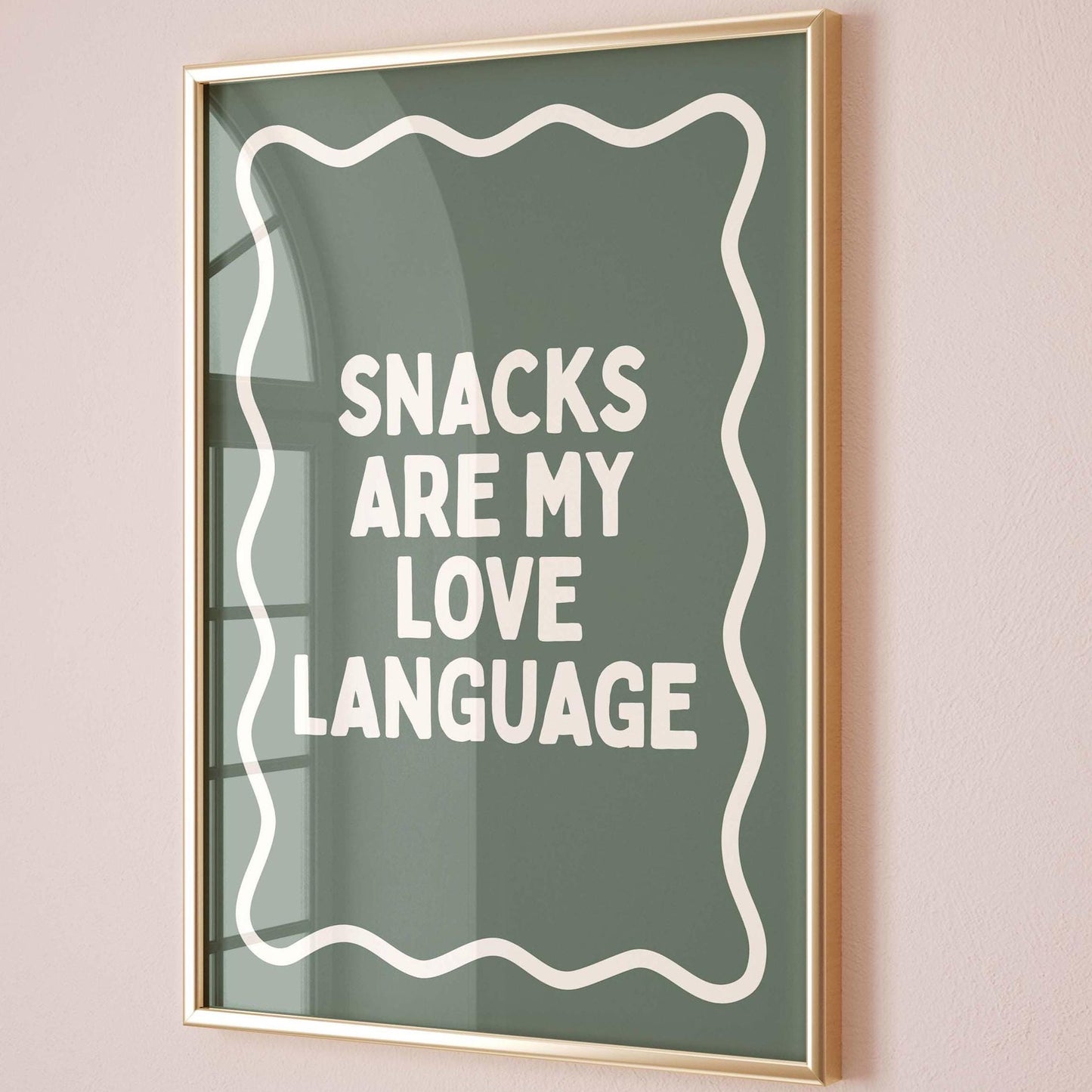 Snacks Are My Love Language Art Print