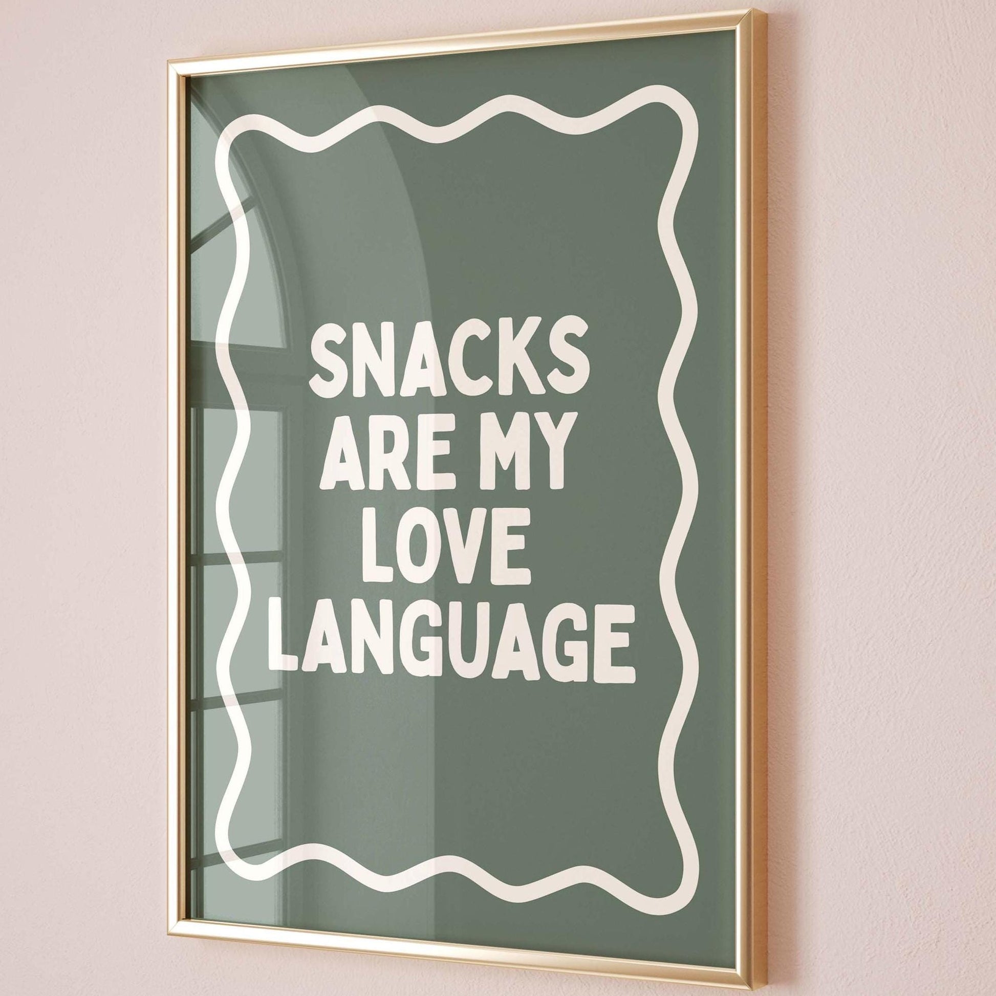 Snacks Are My Love Language Art Print