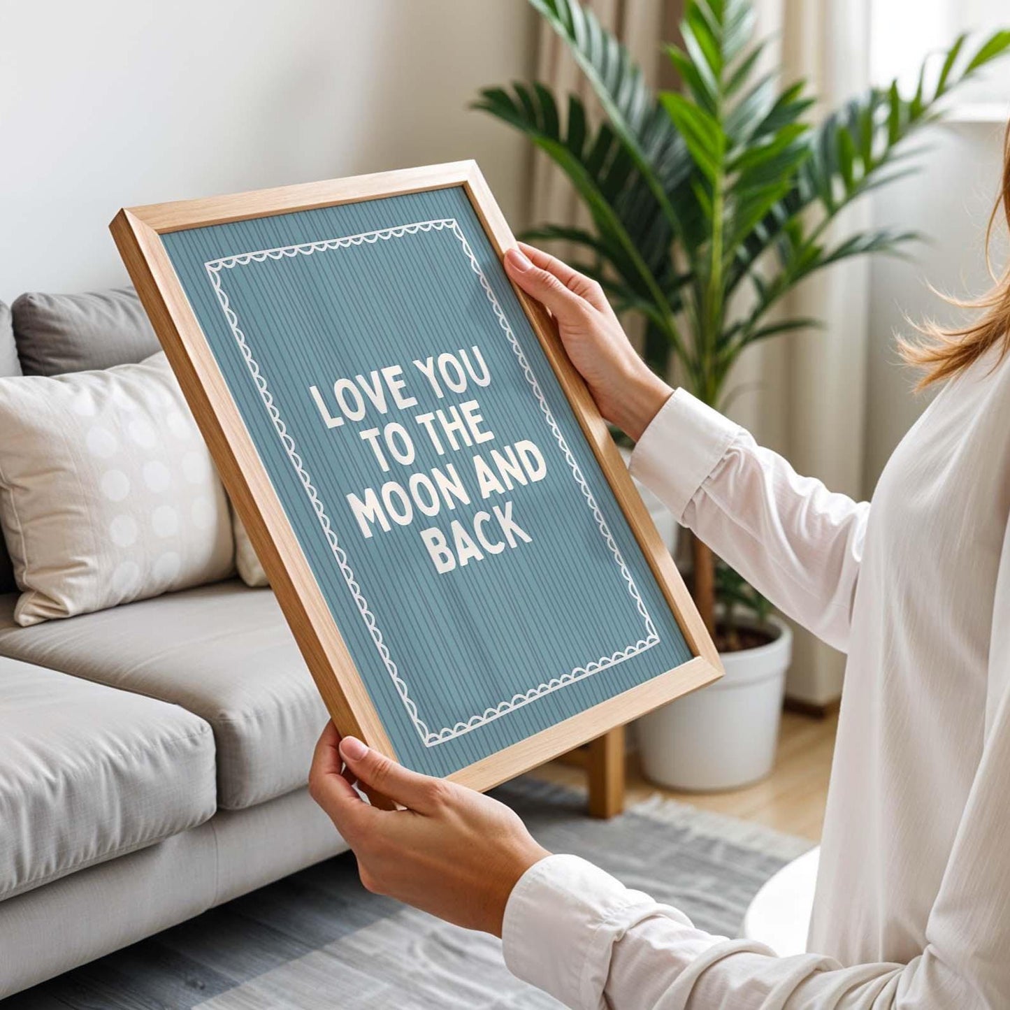 Love You To The Moon And Back Art Print