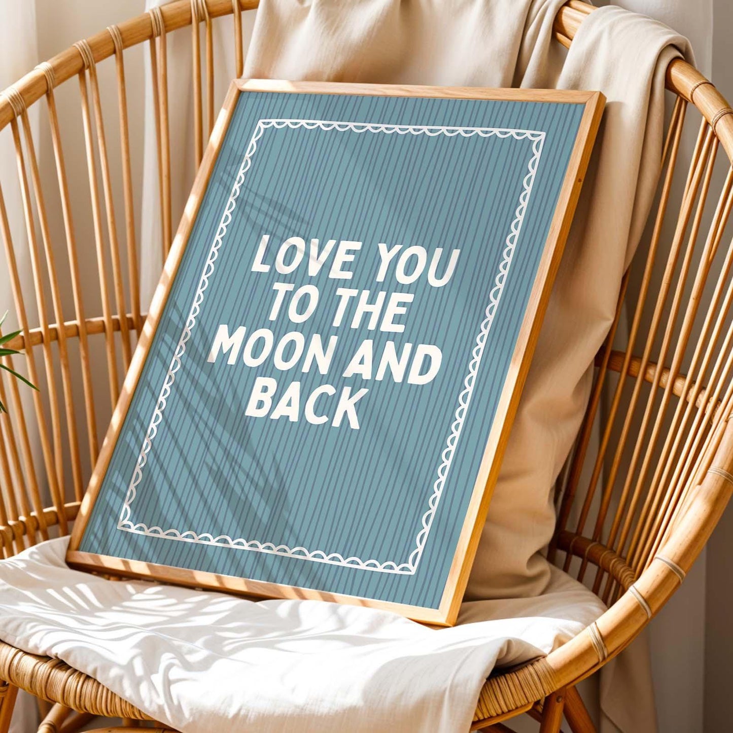Love You To The Moon And Back Art Print
