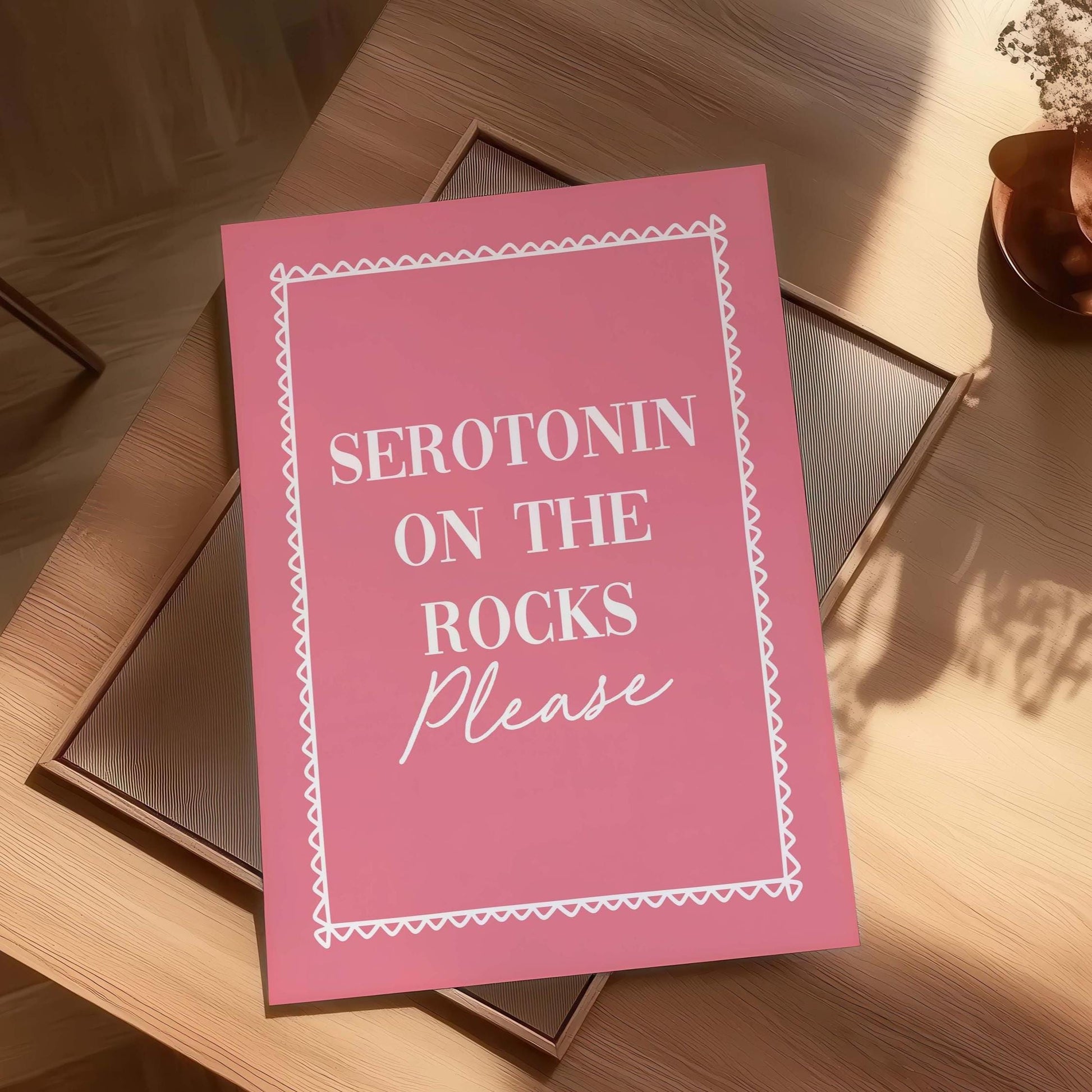 Serotonin On The Rocks Art Print
