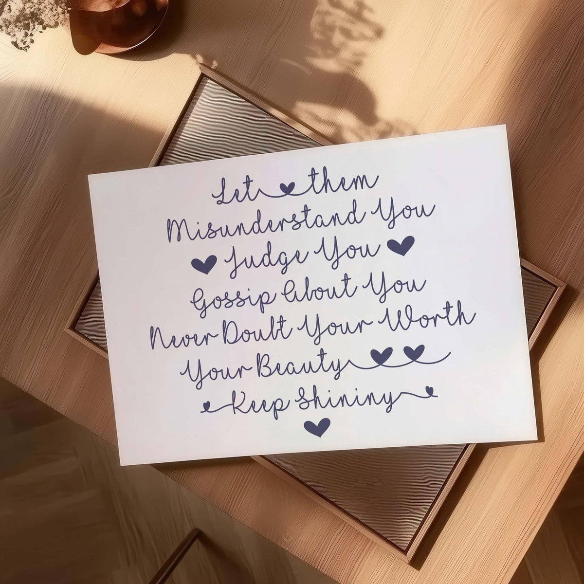 Let Them Positive Quote Landscape Wall Art Print