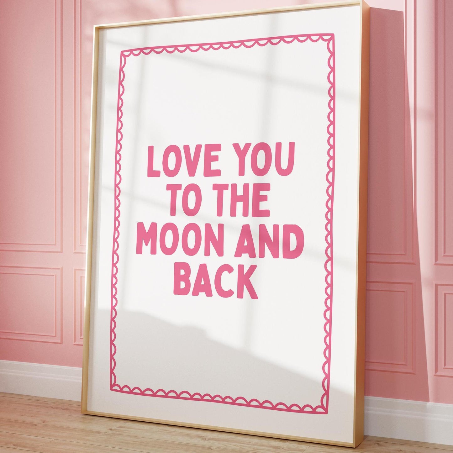 Love You To The Moon And Back Art Print