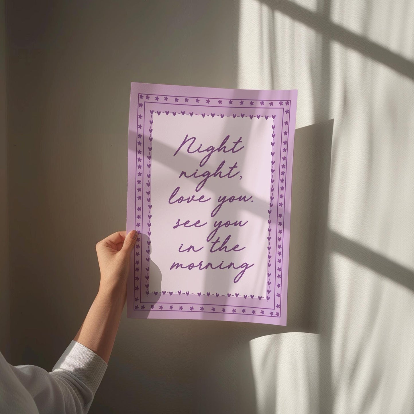 Night Night Love You See You In The Morning Art Print
