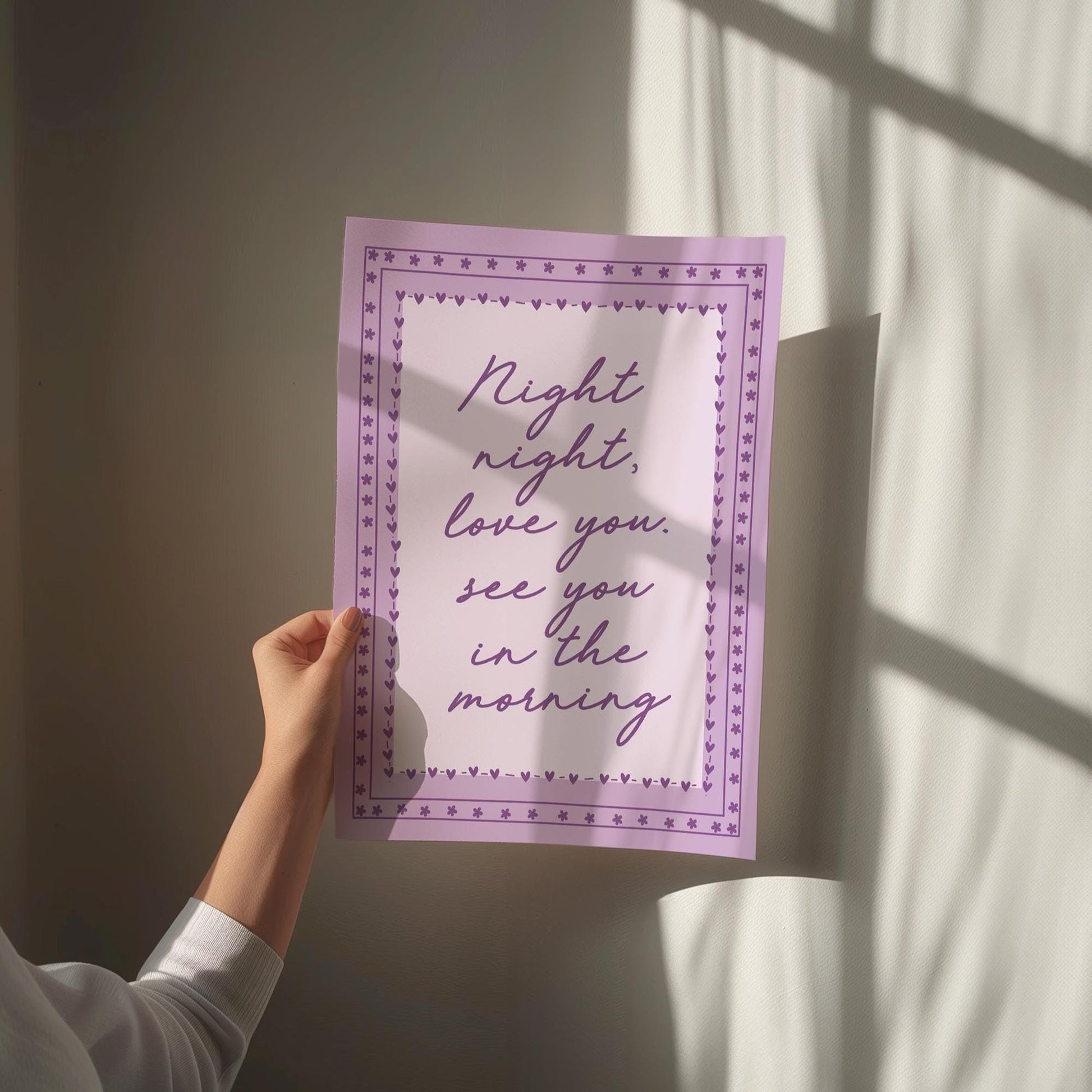 Night Night Love You See You In The Morning Art Print