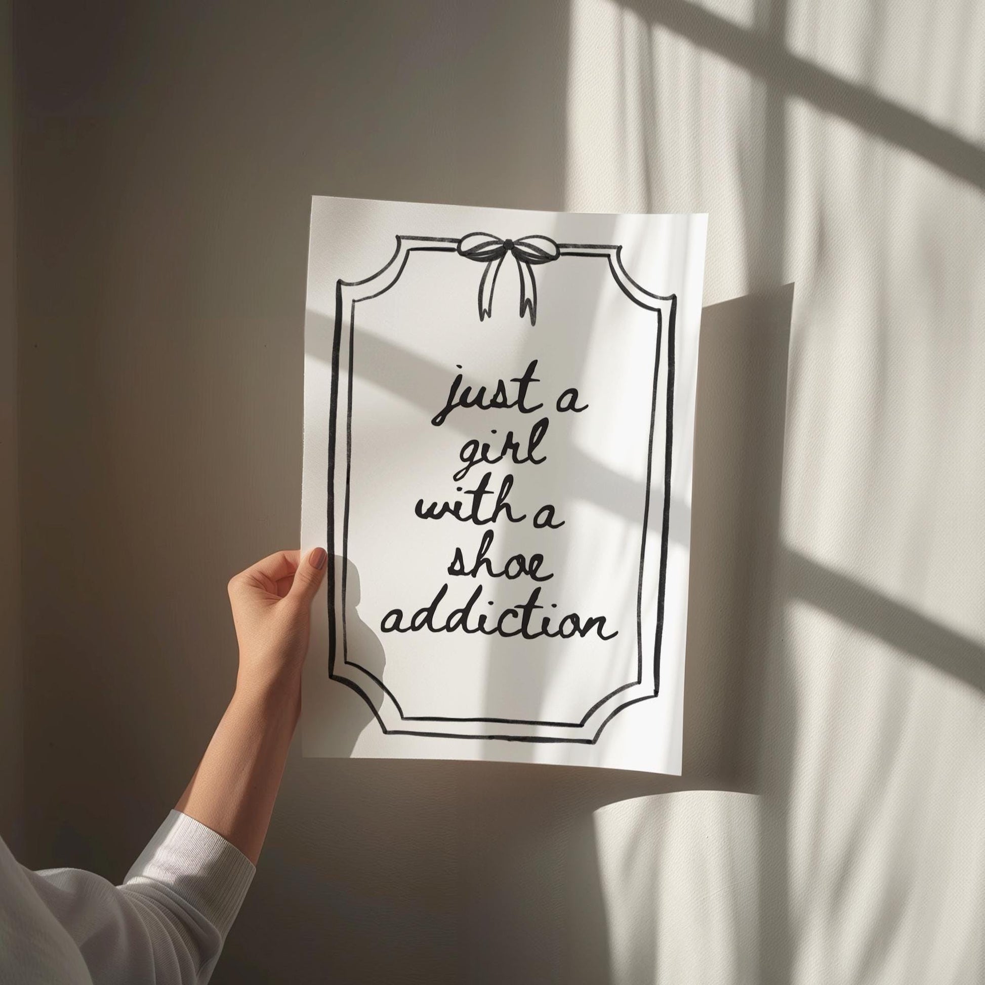 Just A Girl With A Shoe Addiction Art Print