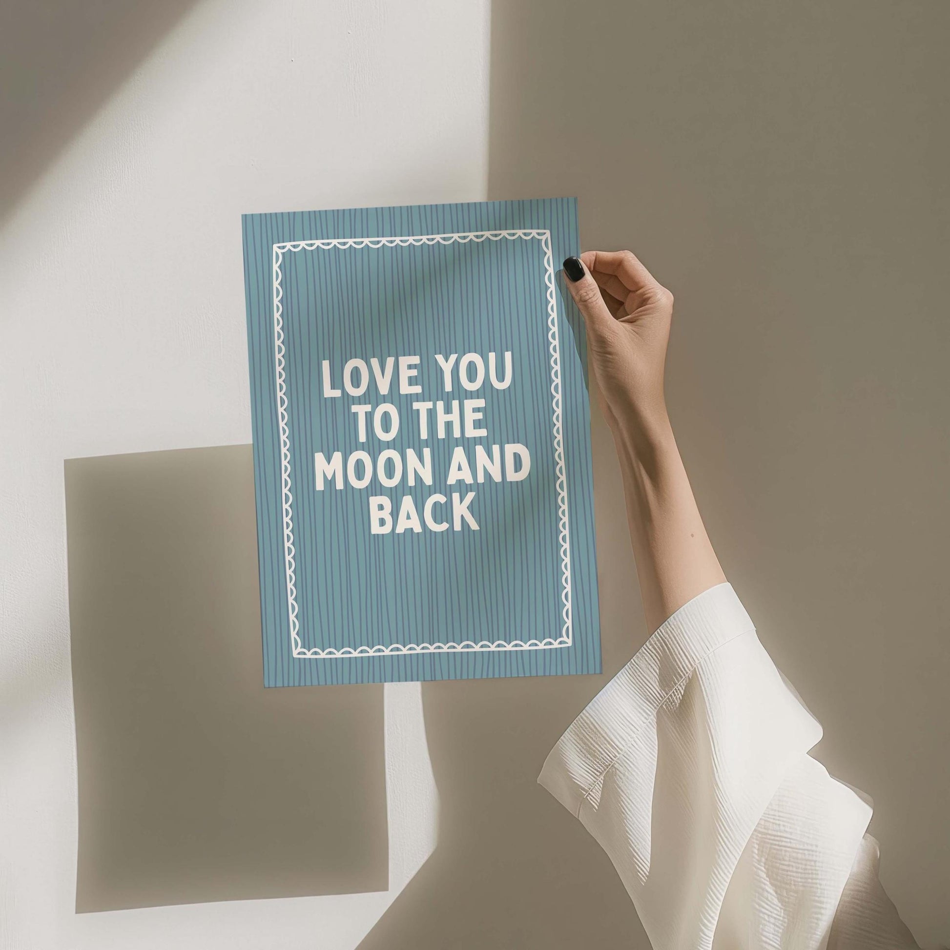 Love You To The Moon And Back Art Print