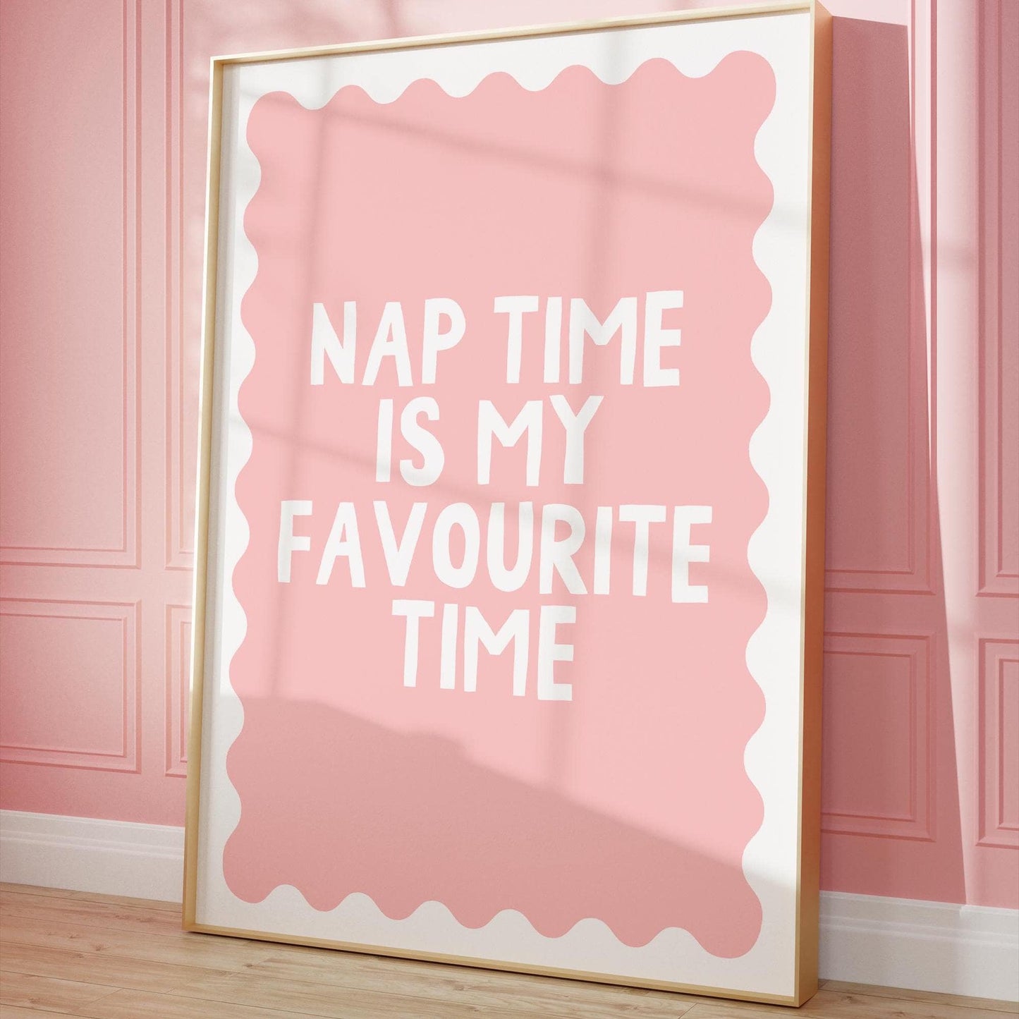Nap Time Is My Favourite Time Wall Art Print