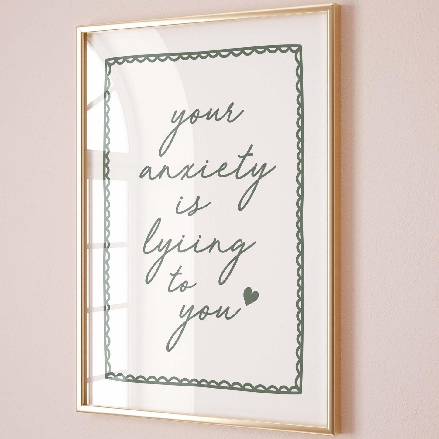 Your Anxiety Is Lying To You Art Print