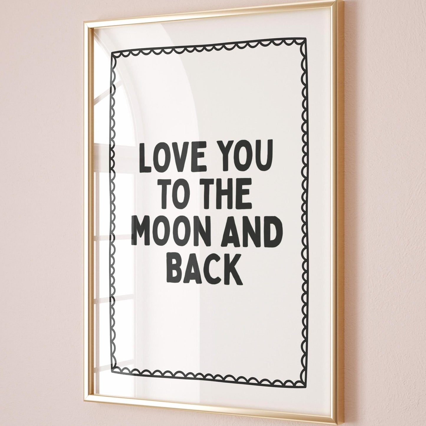 Love You To The Moon And Back Art Print