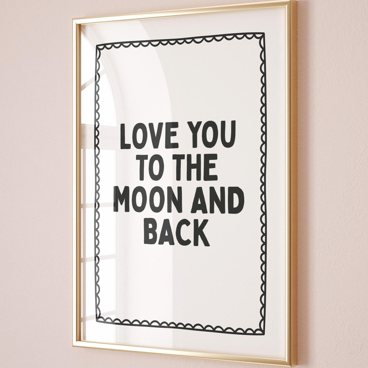 Love You To The Moon And Back Art Print
