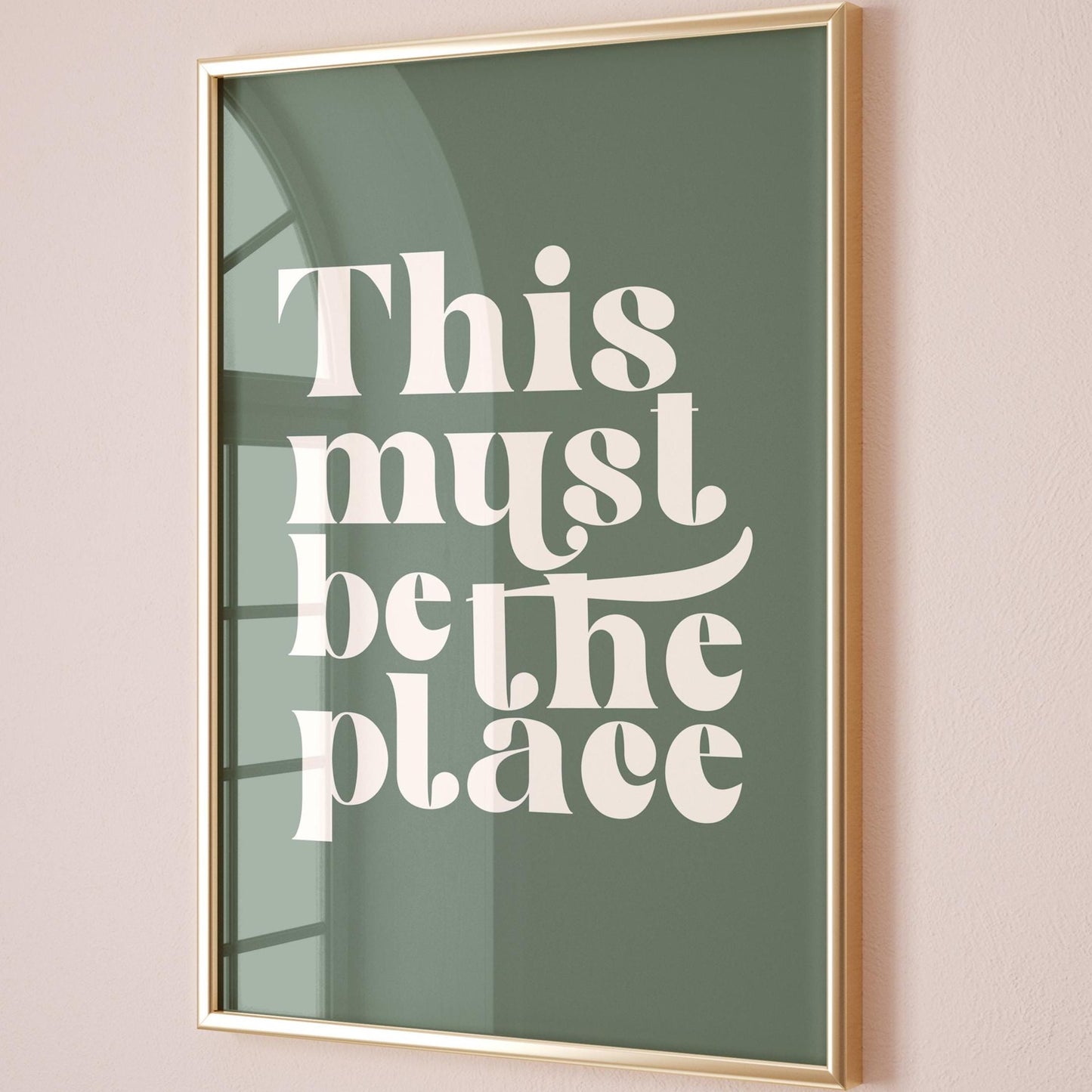This Must Be The Place Wall Print Unframed Card Art Print Hallway Wall Decor