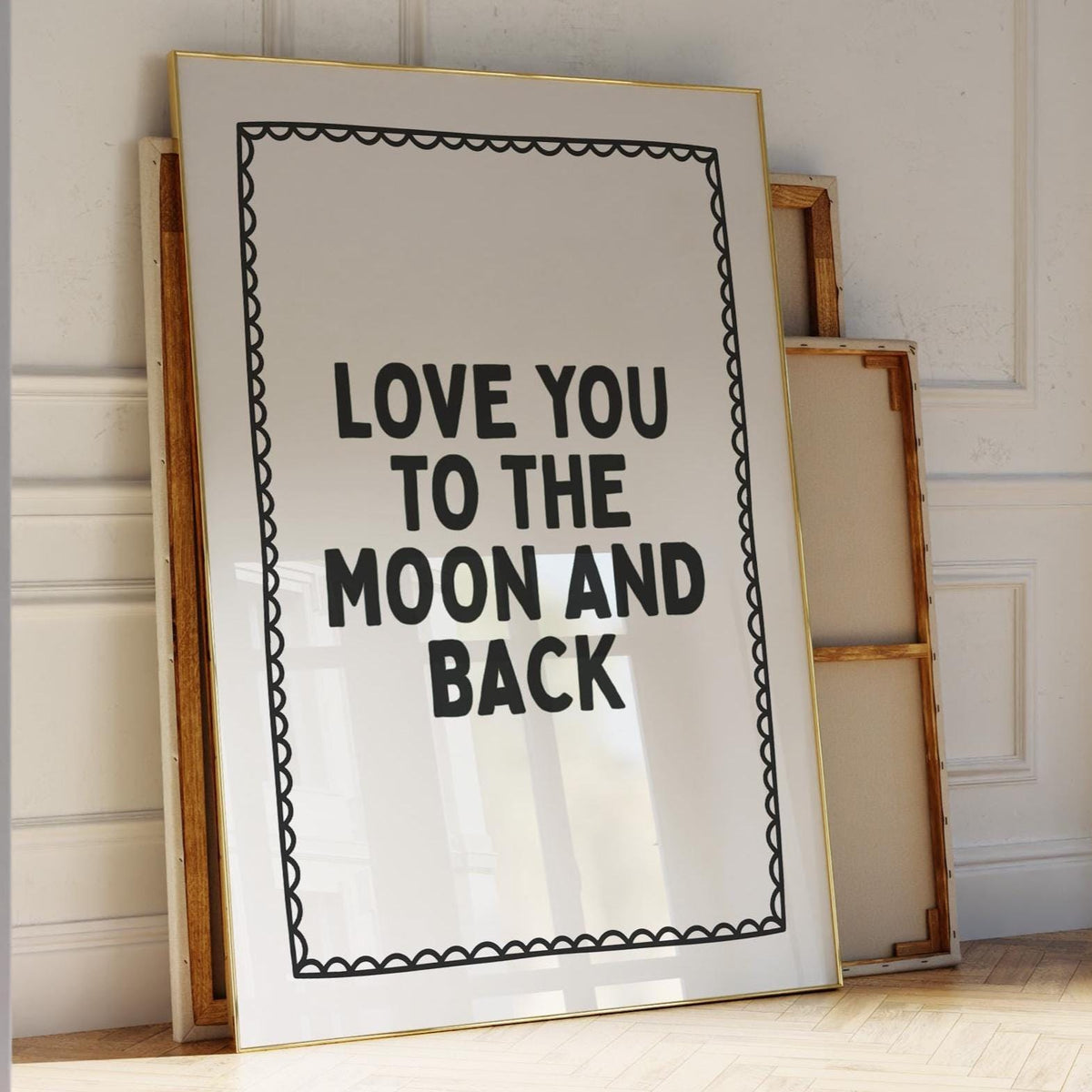 Love You To The Moon And Back Art Print