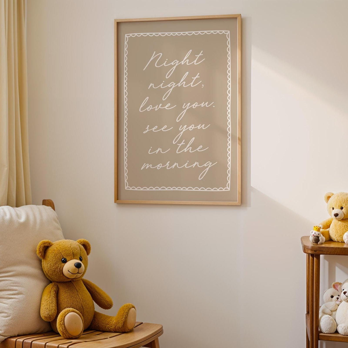 Night Night Love You See You In The Morning Art Print