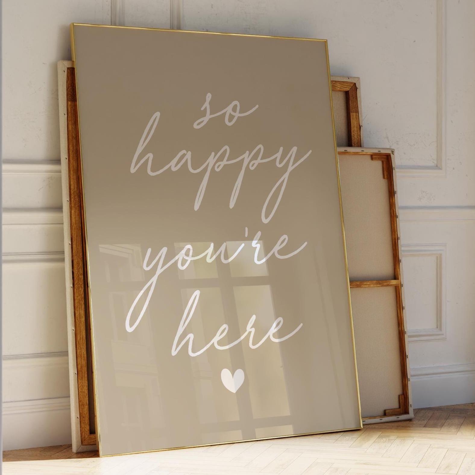 so happy youre here wall art