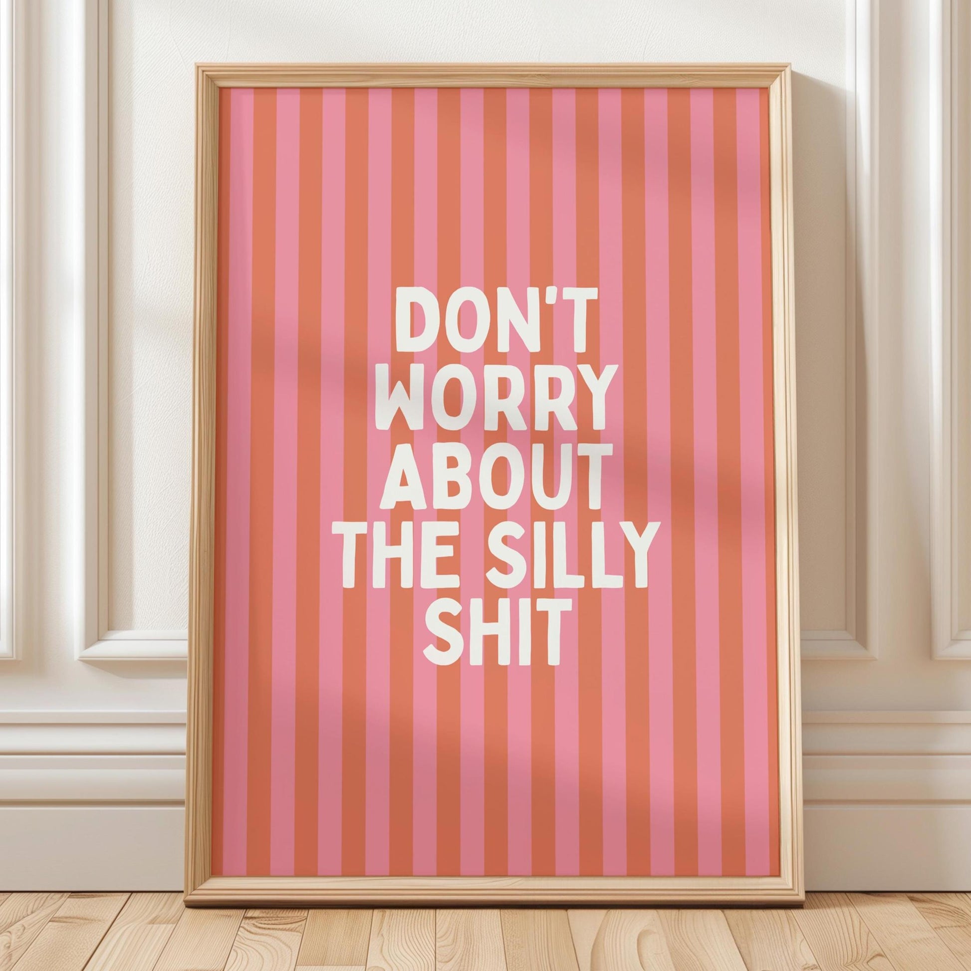 dont worry about the silly shit orange and pink wall decor