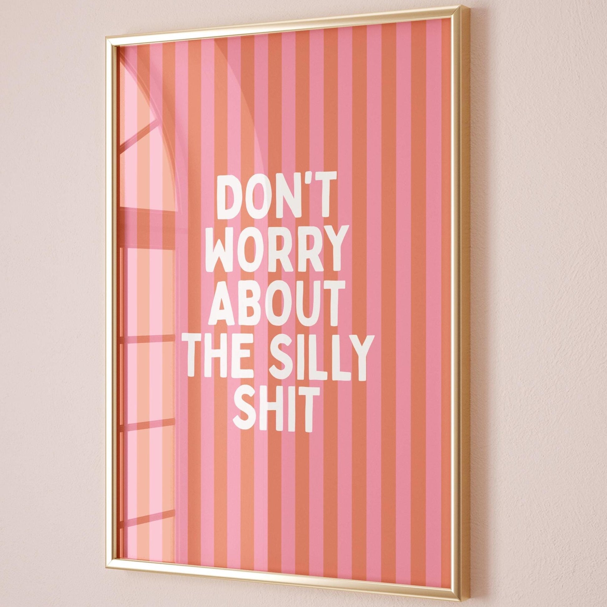 dont worry about the silly shit orange and pink wall decor