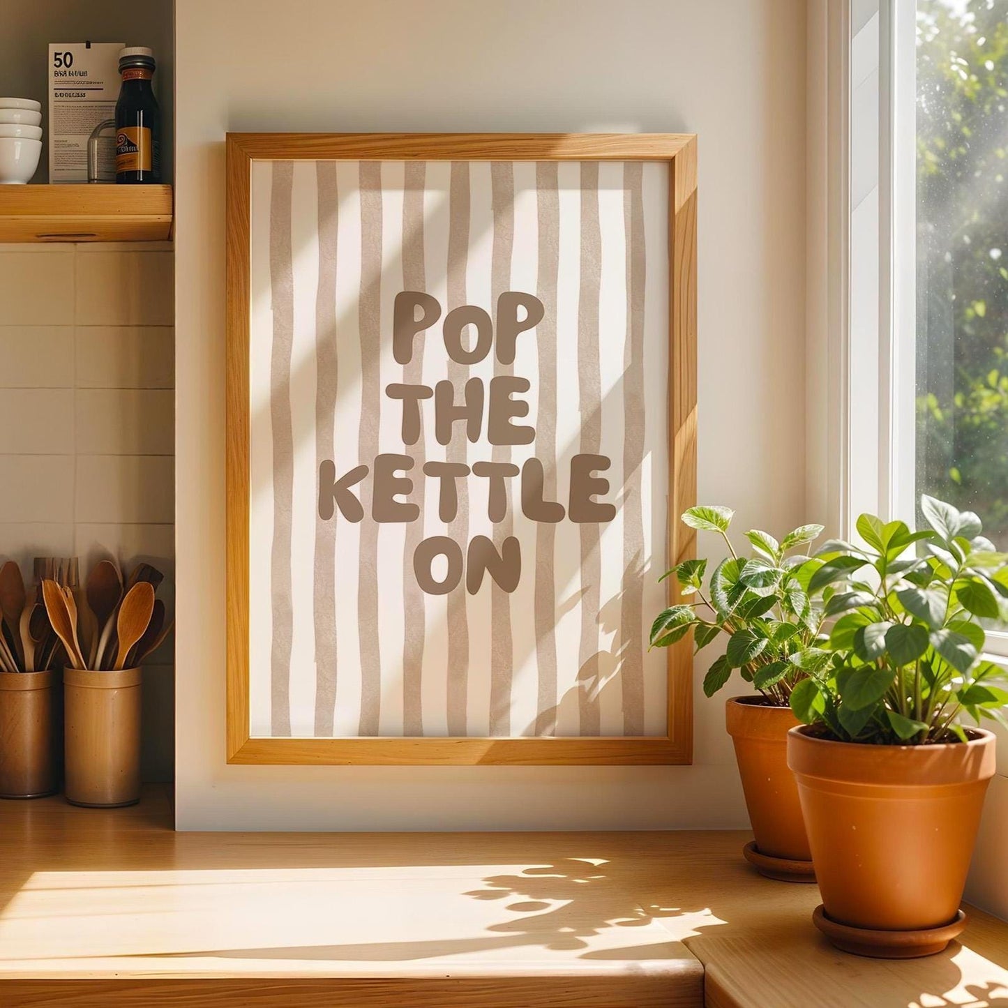 Pop The Kettle On Art Print